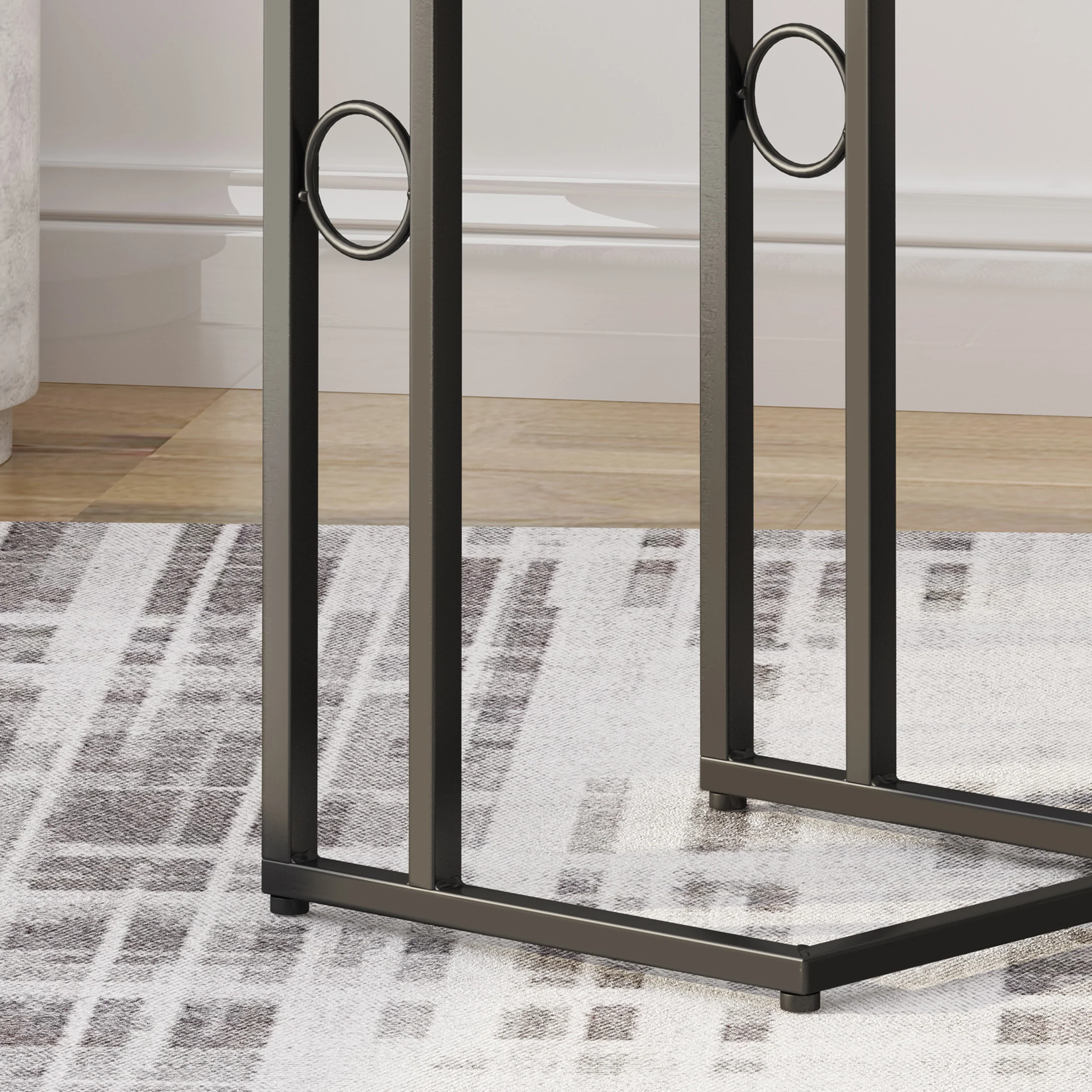 Zakirah Modern Faux Wood End Table - furnishings