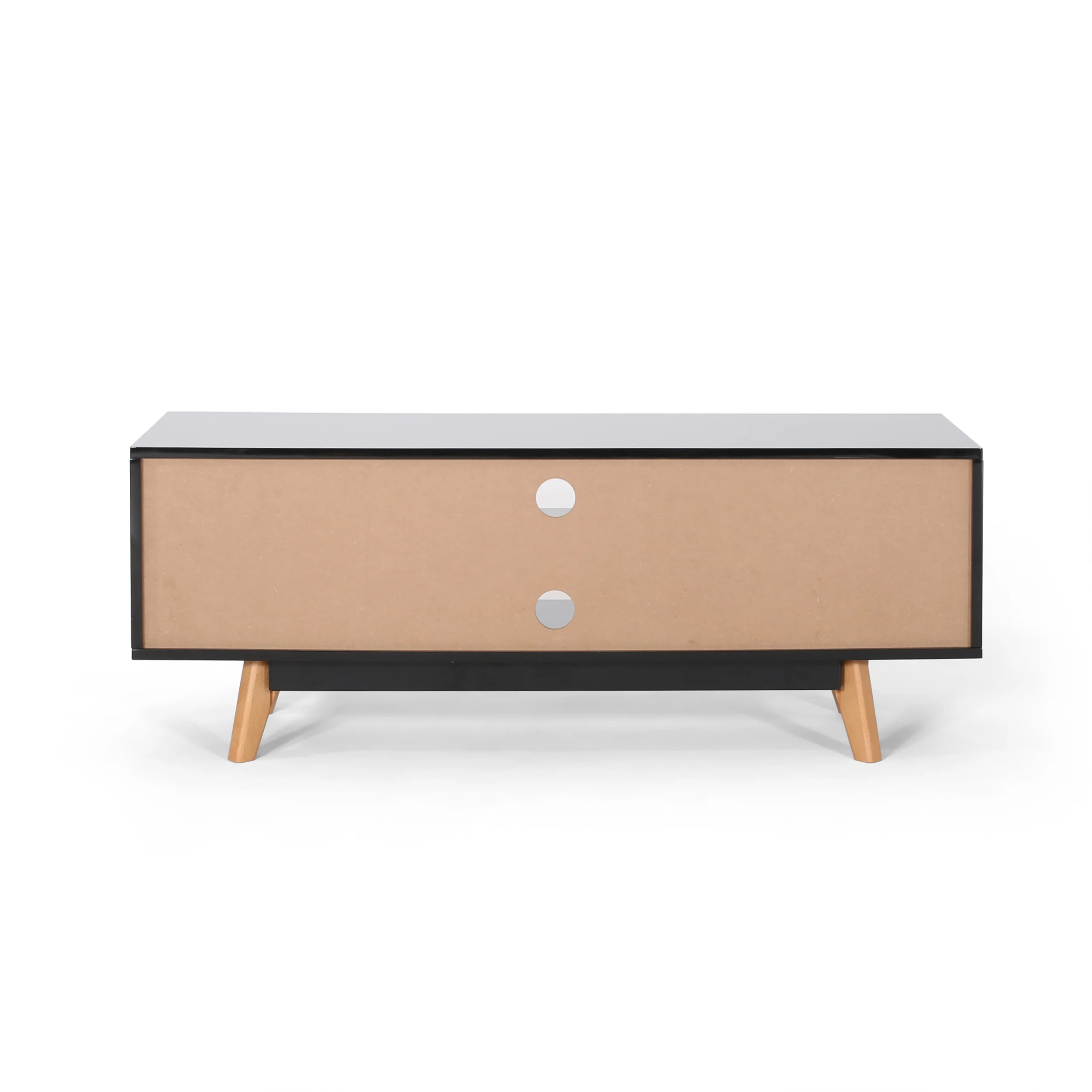 Rubani Mid Century Modern 2 Cabinets & Shelves TV Stand - furnishings