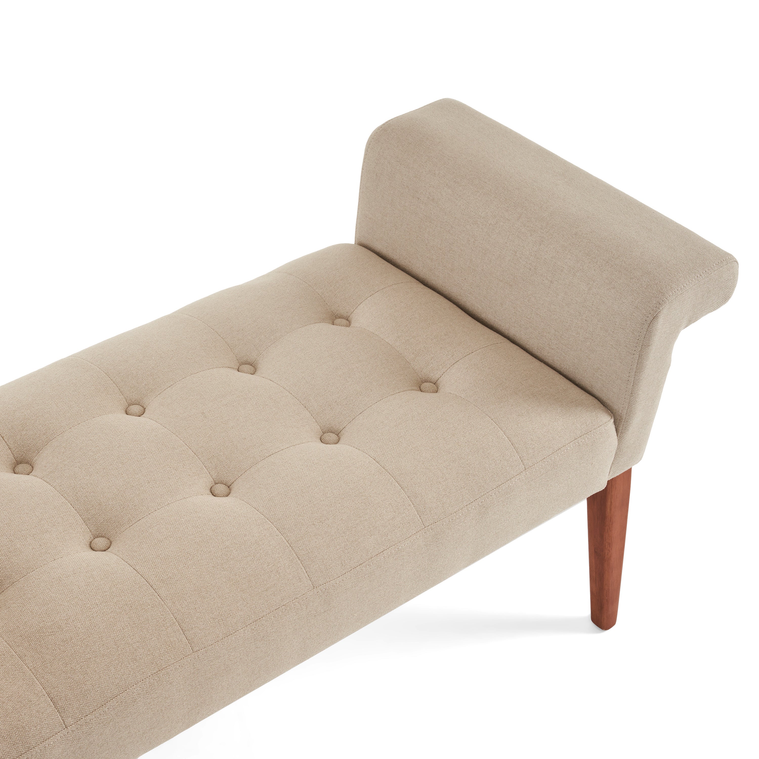 Isidorer Modern Upholstered Ottoman Bench with Tufting - furnishings