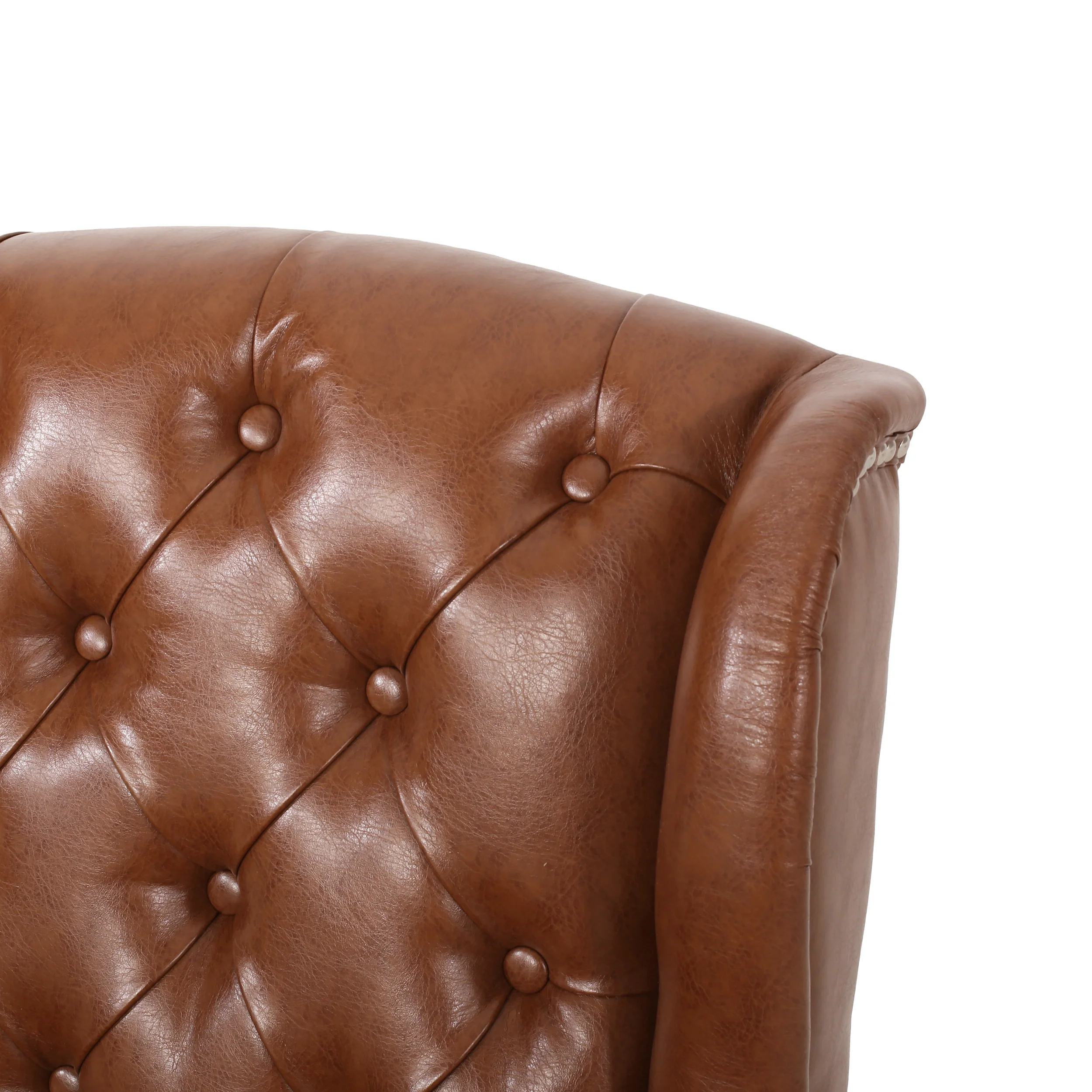 Amar Contemporary Wingback Tufted Swivel Office Chair - furnishings