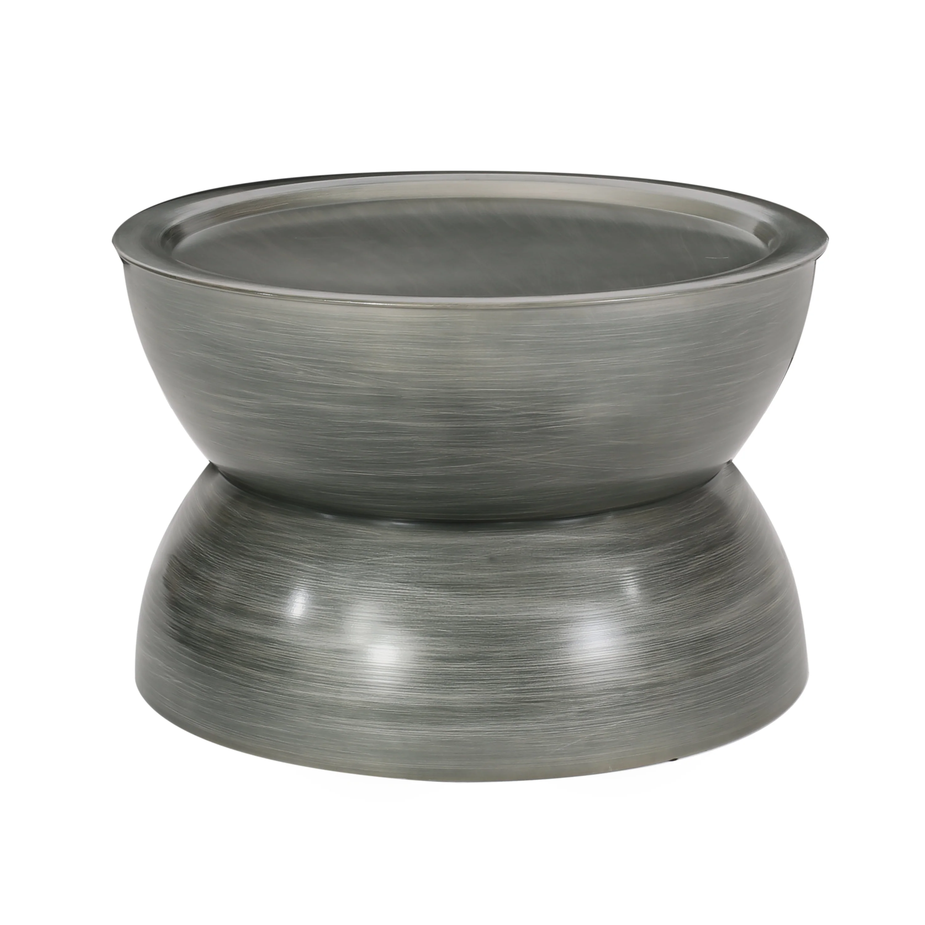 Sparling Modern Iron Hourglass Coffee Table - furnishings