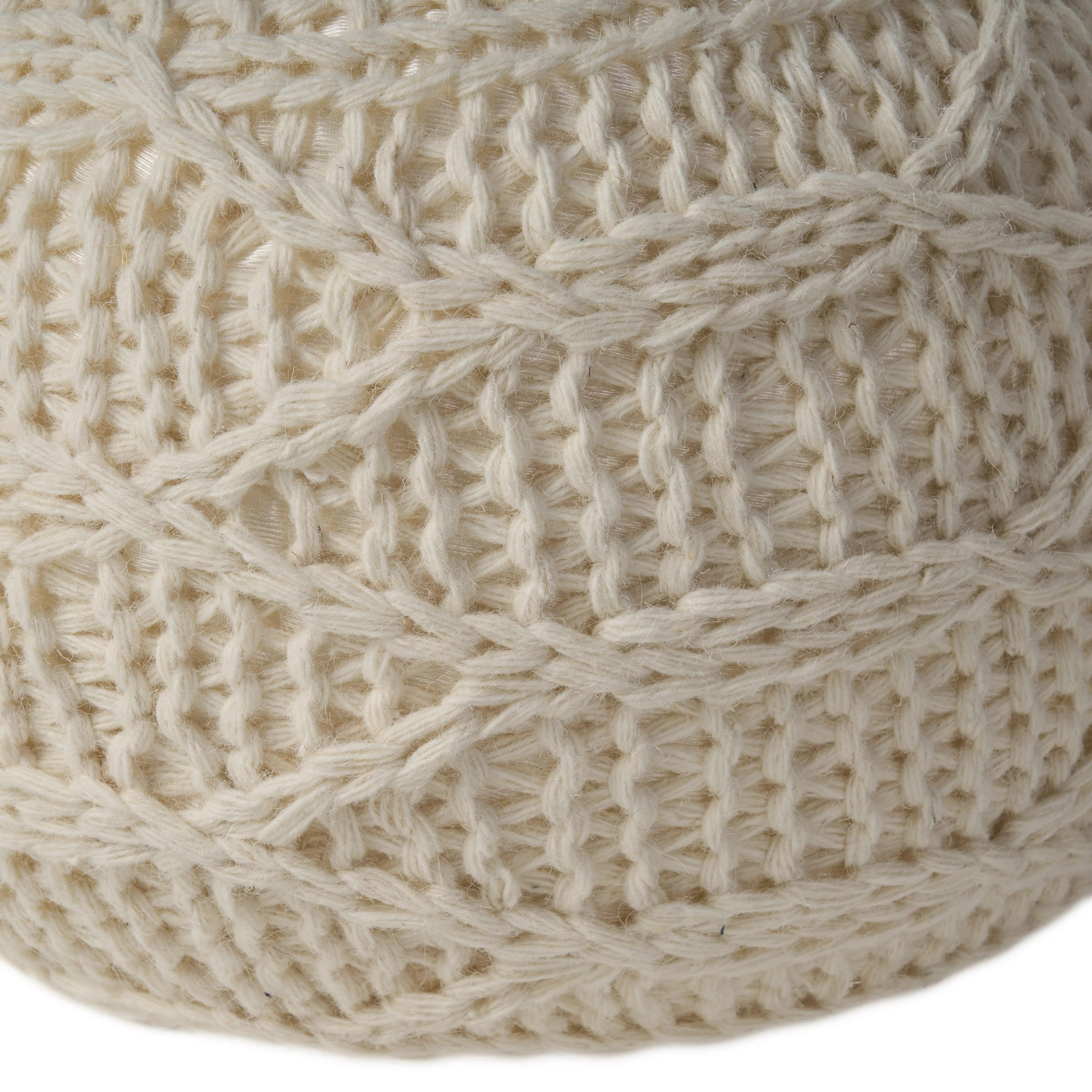 Biljon Handmade Boho Fabric Pouf - furnishings
