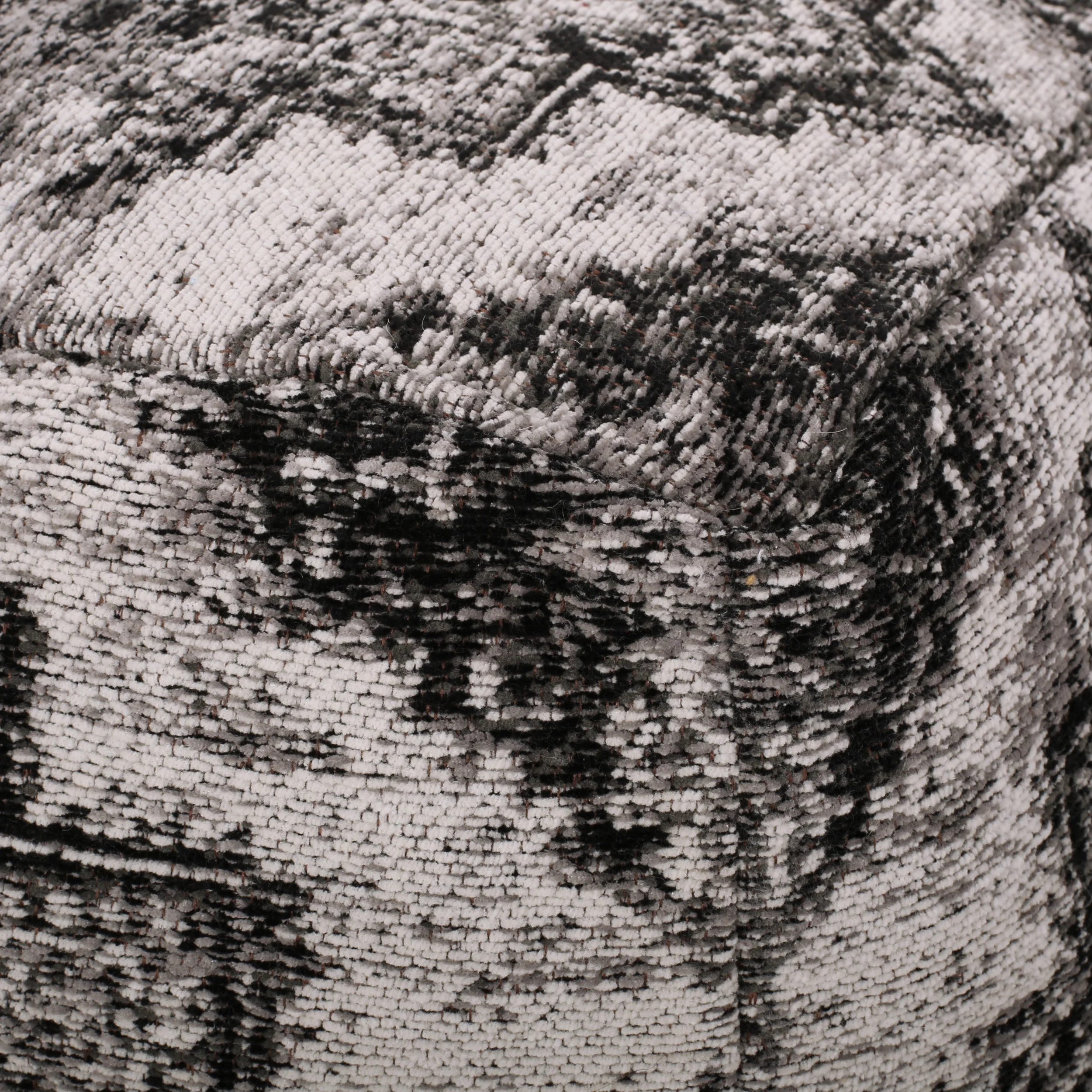 Keonte Hand Loomed Boho Fabric Cube Pouf - furnishings