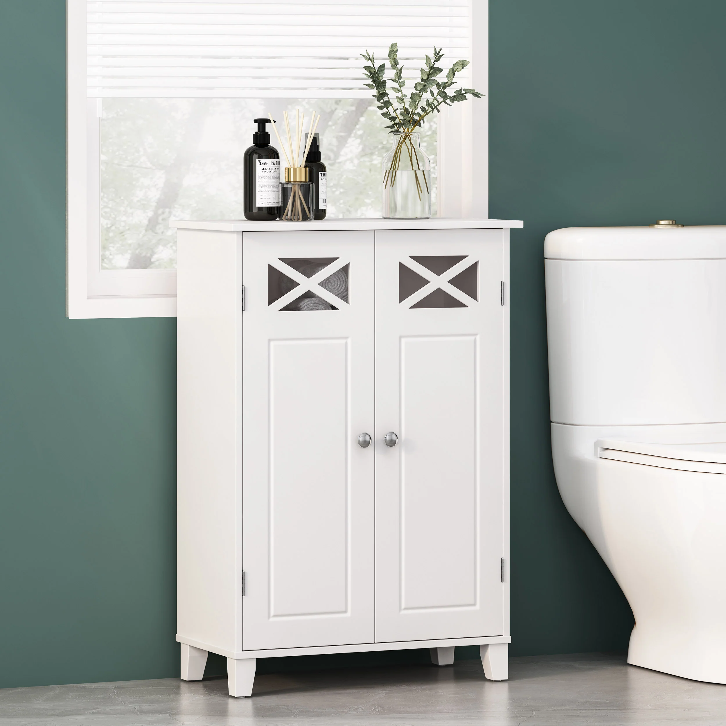 Ascutney Modern Bathroom Storage Cabinet - furnishings