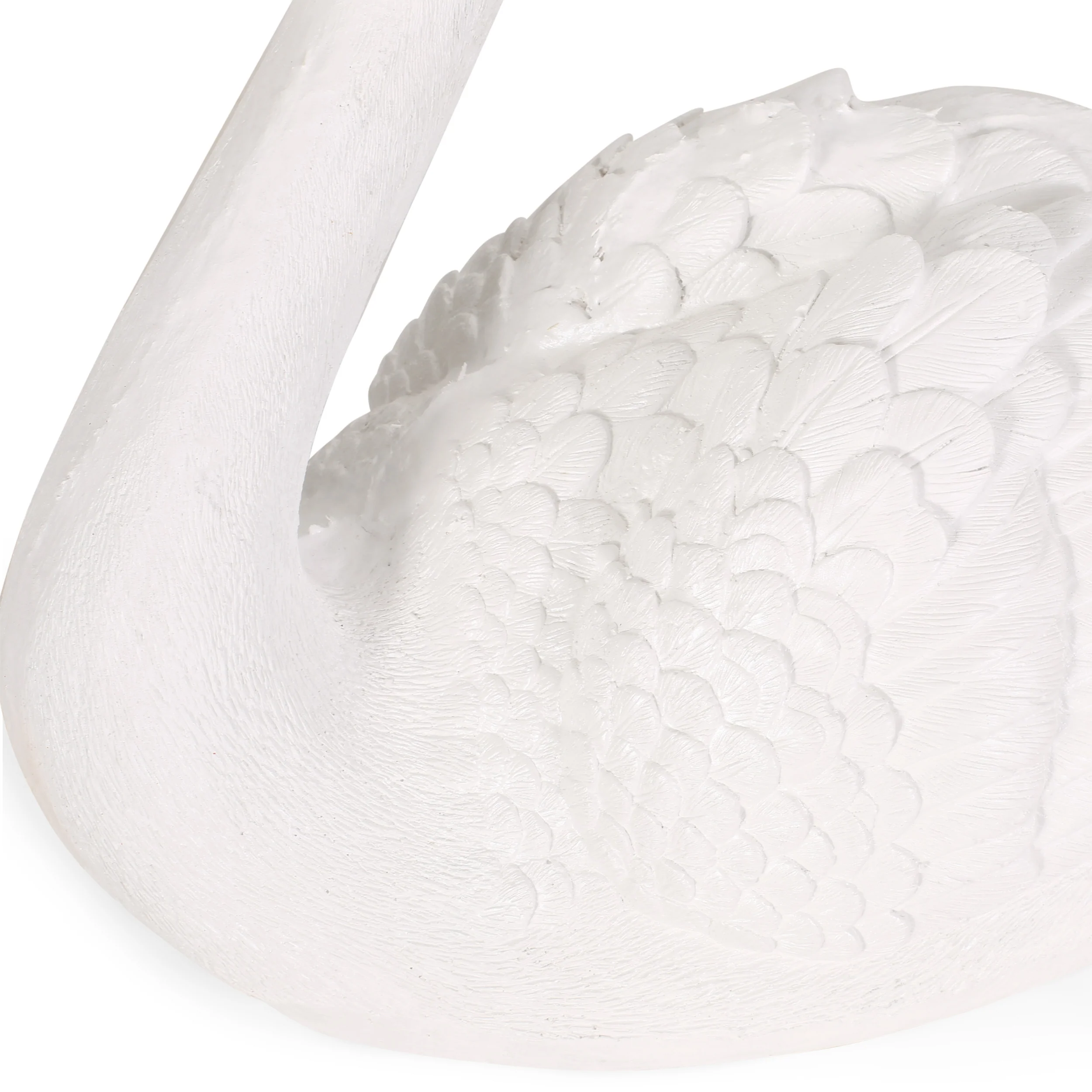 Twete Outdoor Swan Garden Statue, White - furnishings