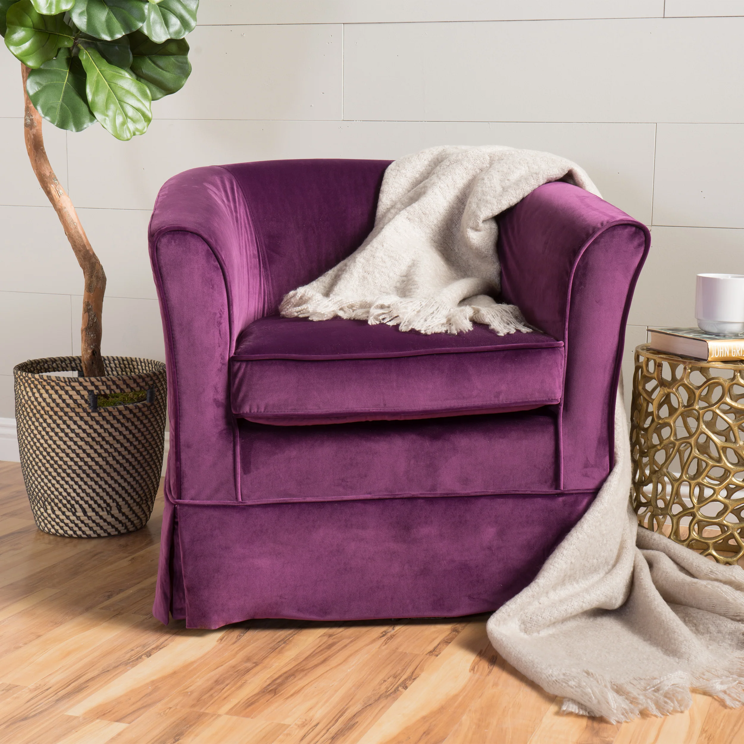 Malie Tub Design Swivel Club Chair - furnishings