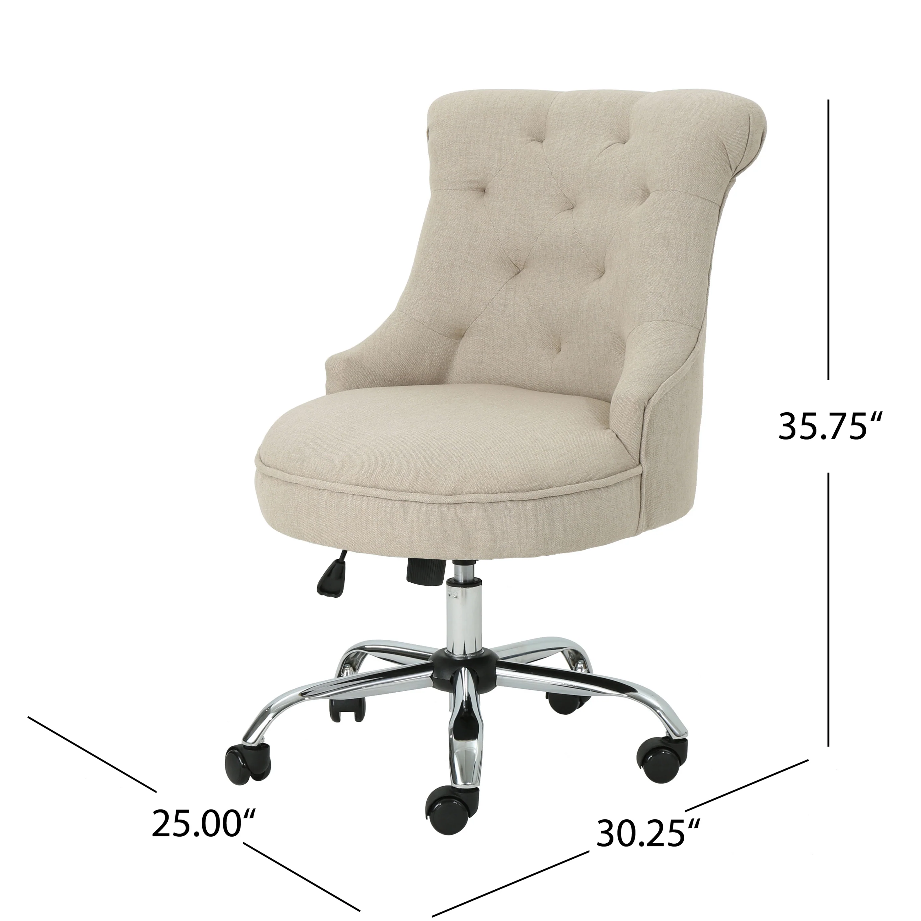 Tyesha Home Office Fabric Desk Chair - furnishings