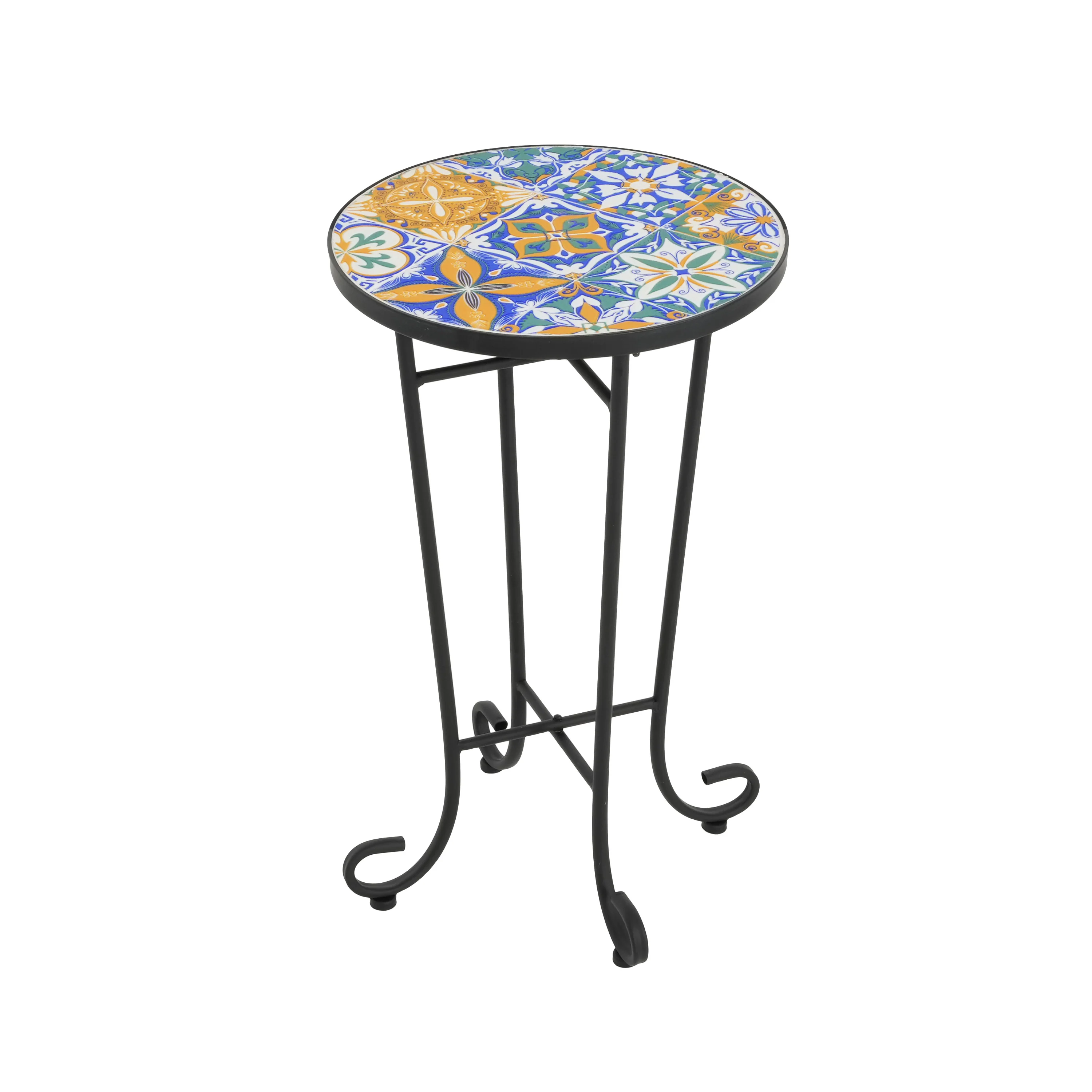 Cassian Outdoor Patio Round Side Table - furnishings