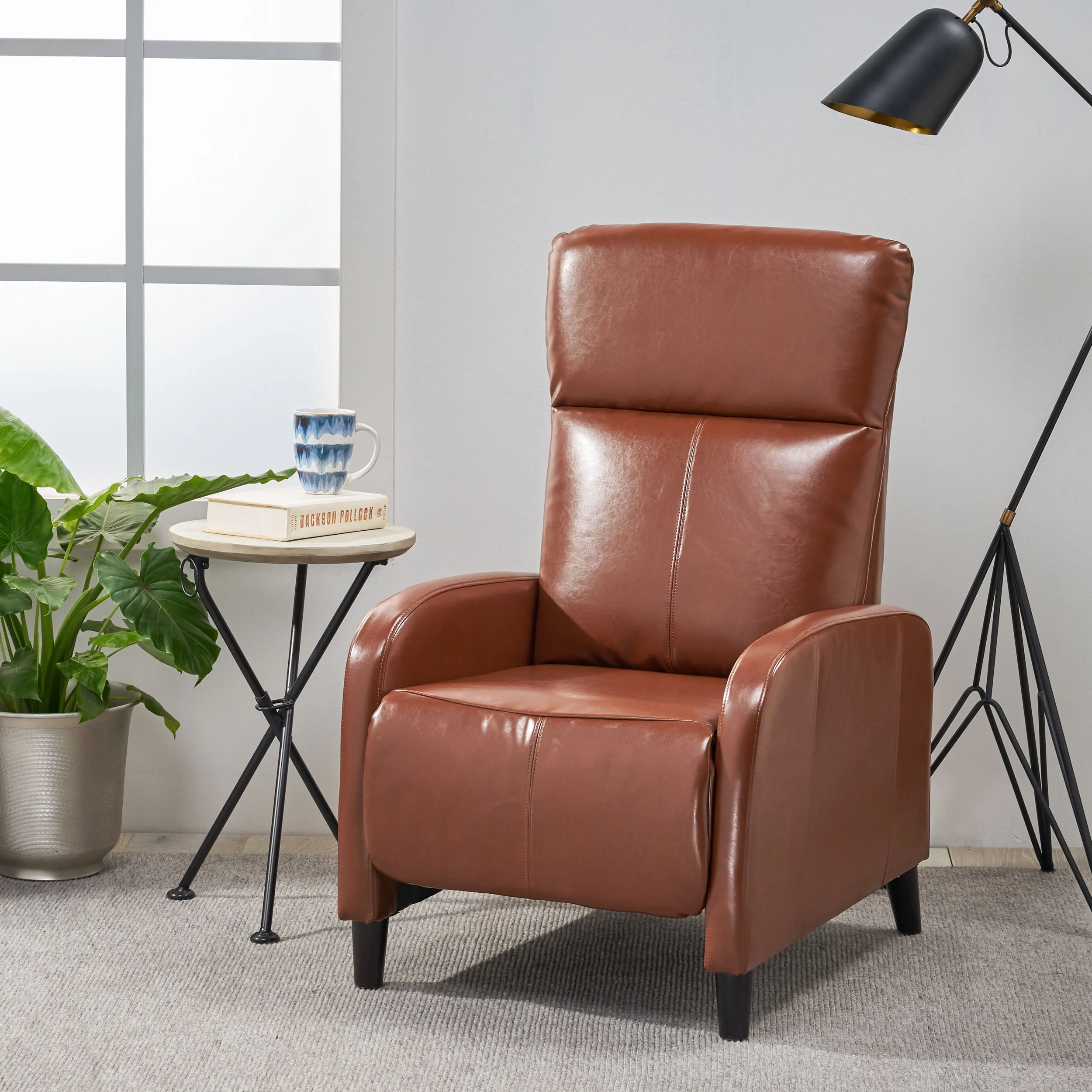 Trenton Leather Recliner - furnishings