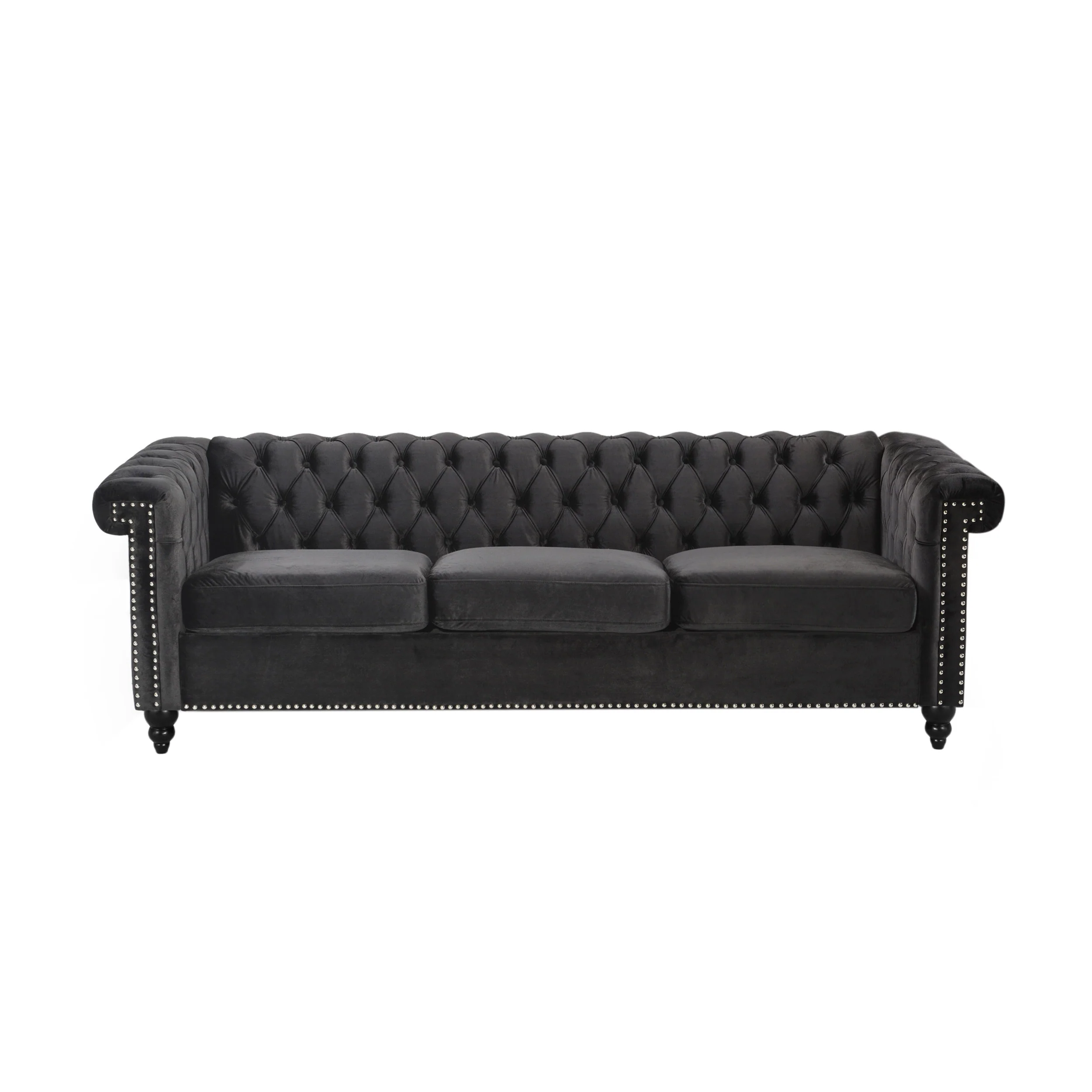 Zyiere Tufted Chesterfield 3 Seater Sofa - furnishings