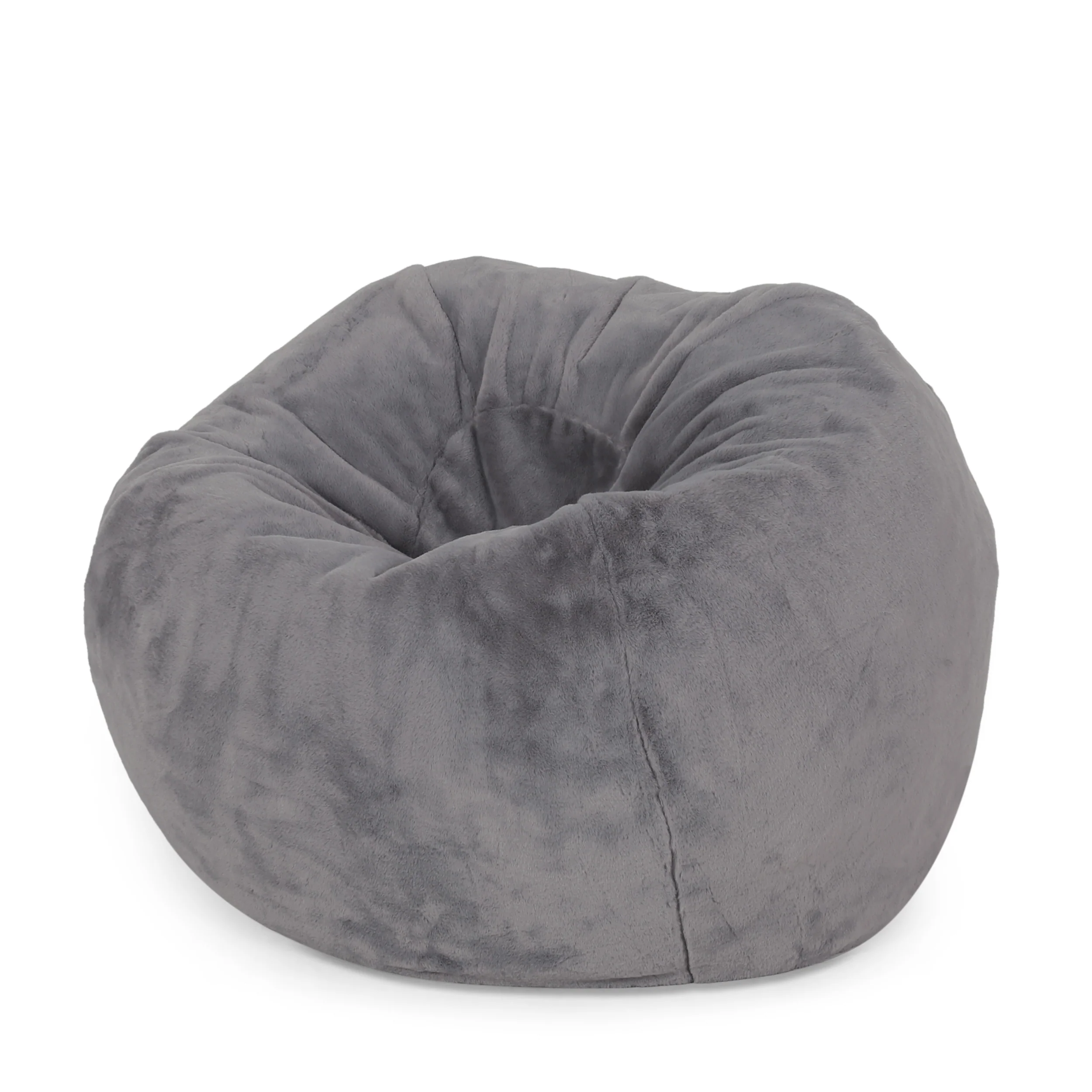 McCoy Modern Glam 3 Foot Faux Fur Bean Bag - furnishings