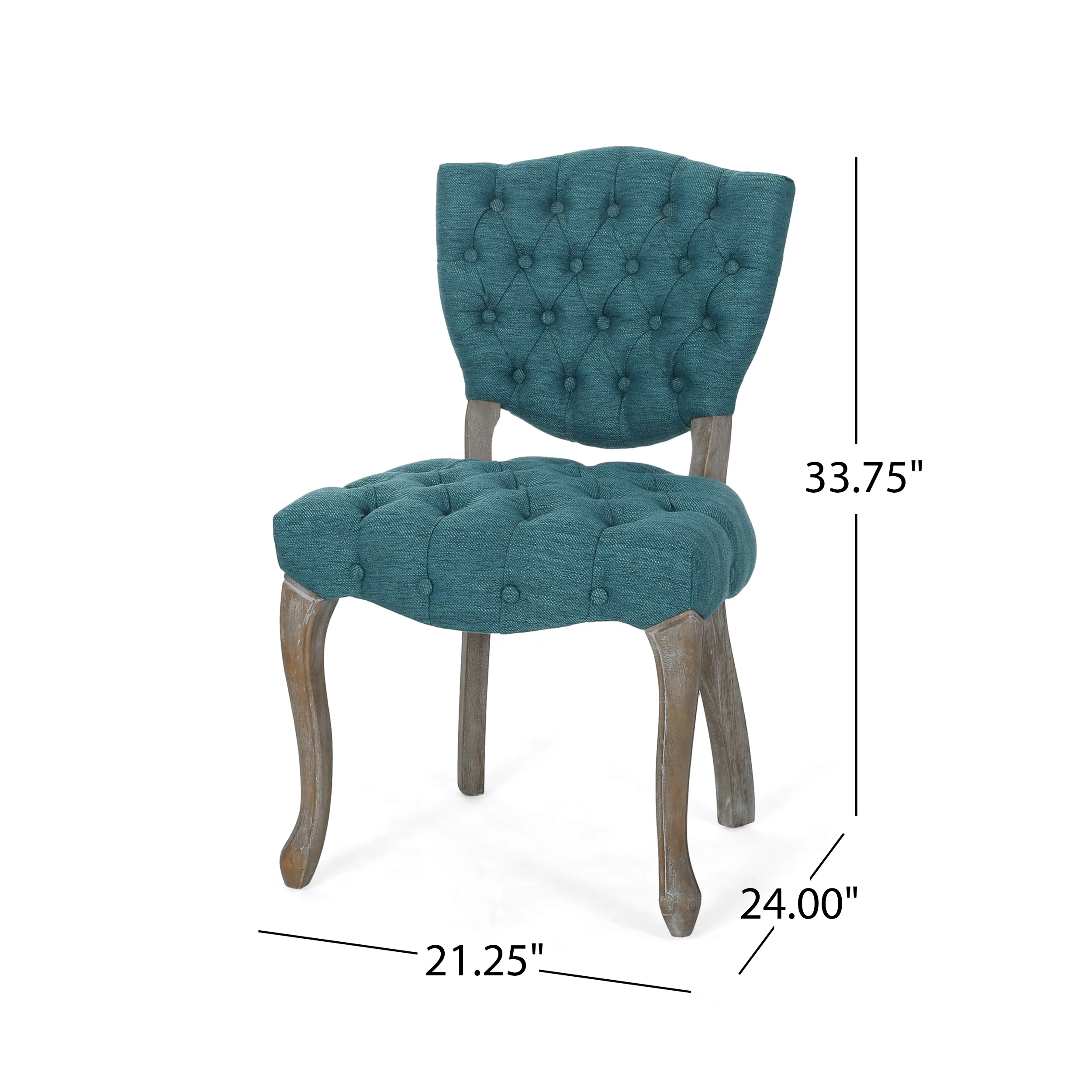 Case Tufted Dining Chair with Cabriole Legs (Set of 2) - furnishings