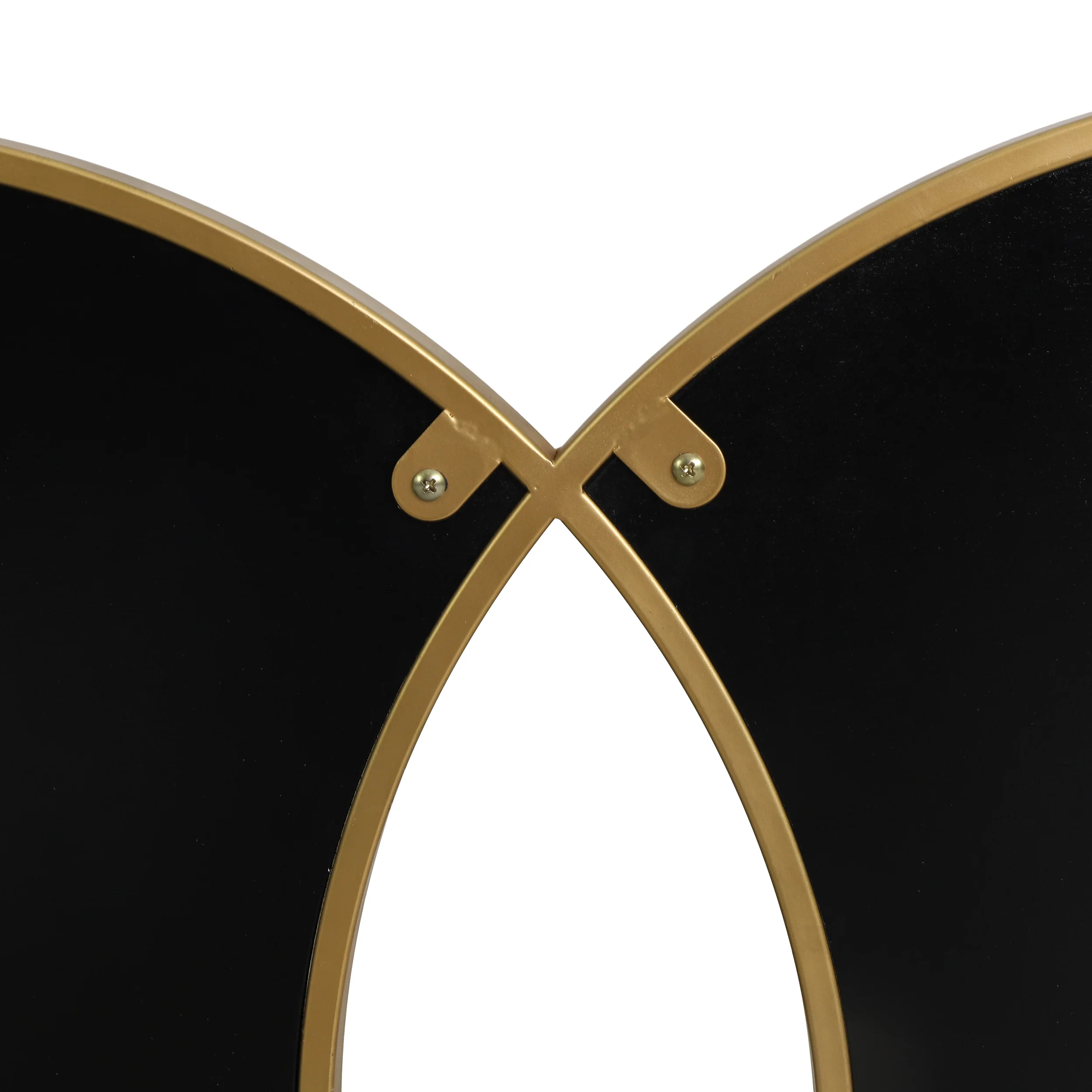 Medlock Modern Glam Overlapping Round Wall Mirror - furnishings