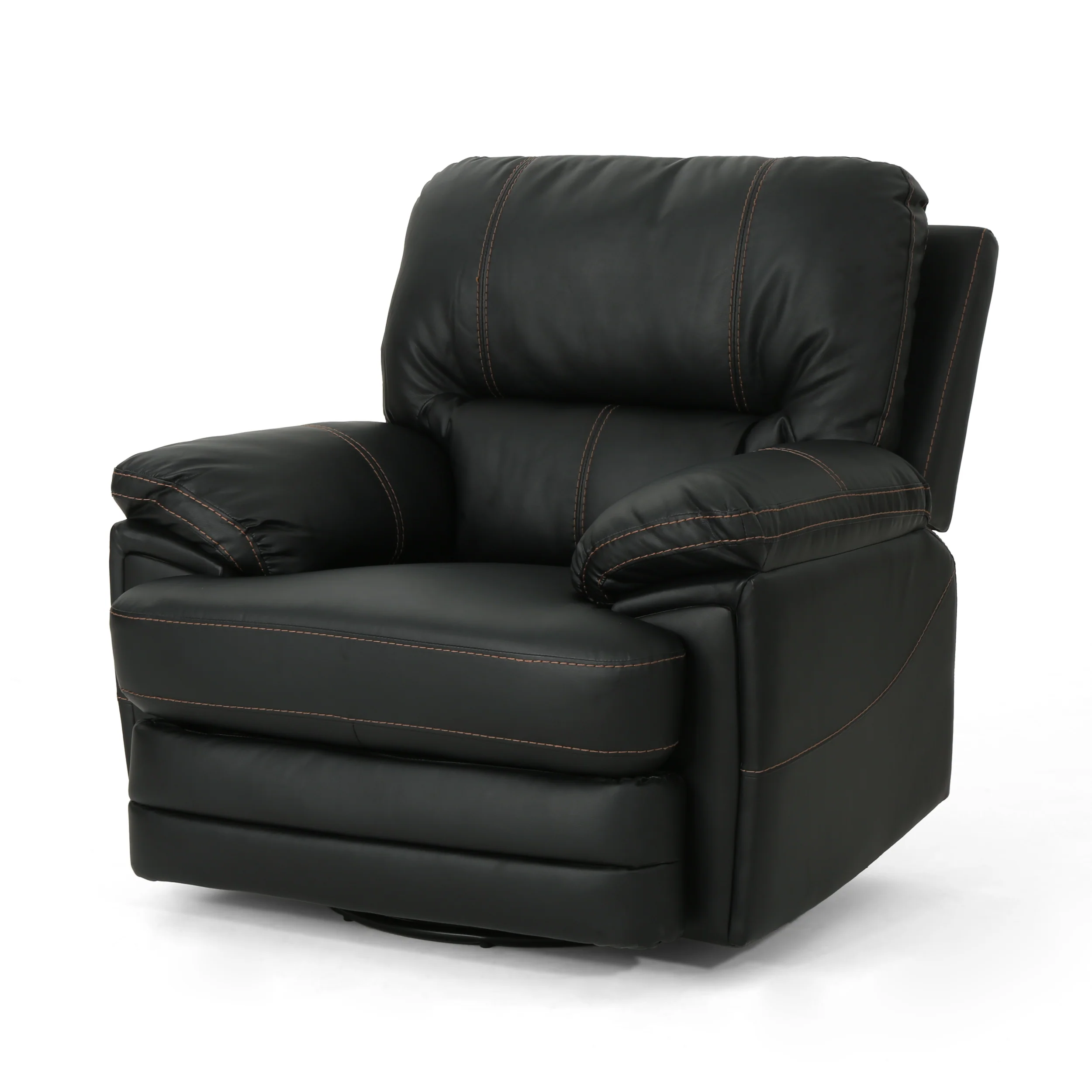 Laurent Bubba Leather Swivel Power Recliner - furnishings