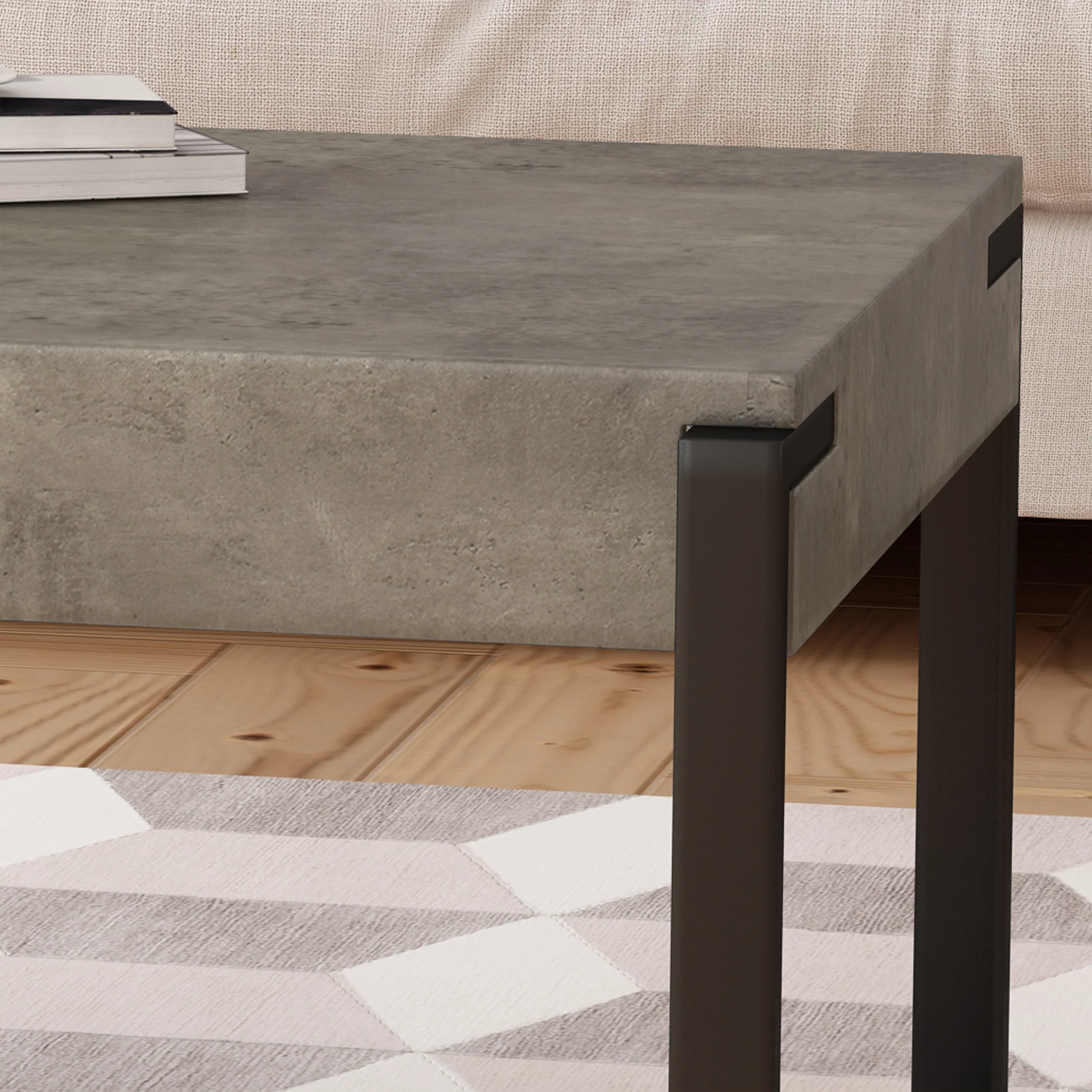 Shaw Modern Industrial Coffee Table - furnishings