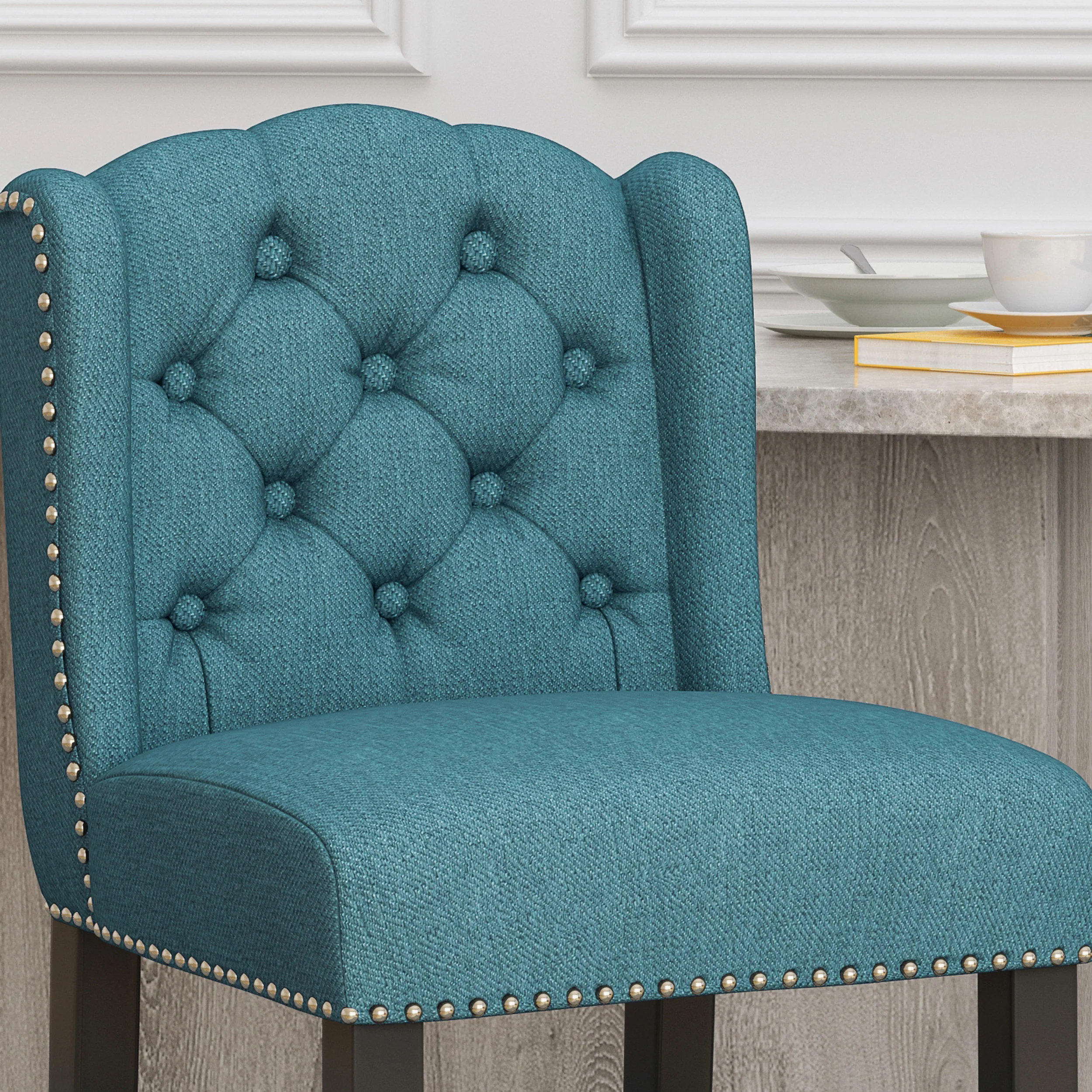 Leisha Wingback Counter Stool (Set of 2) - furnishings