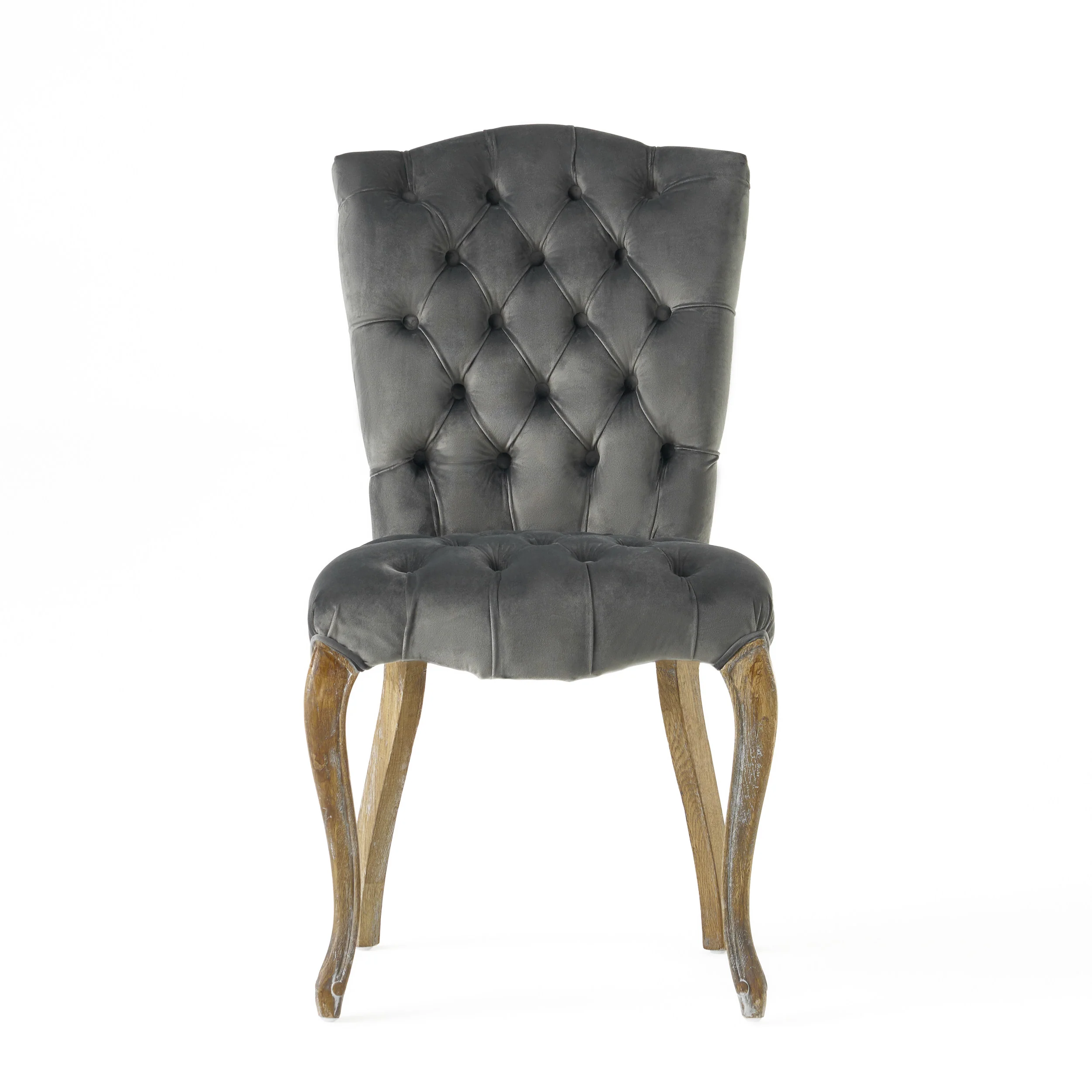 Martino Charcoal Velvet Dining Chair (Set of 2) - furnishings