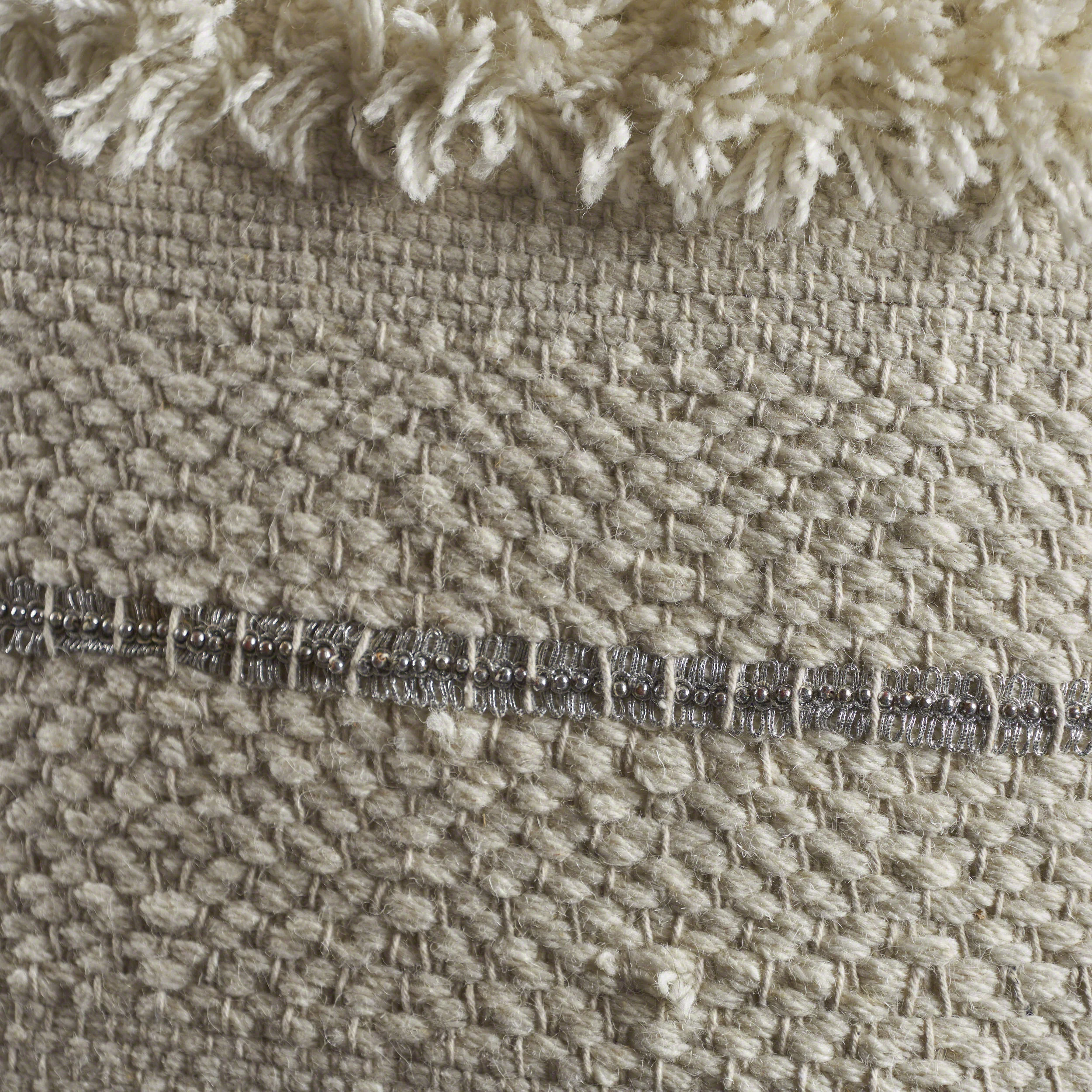 Miles Handcrafted Boho Fabric and Lace Pillow - furnishings