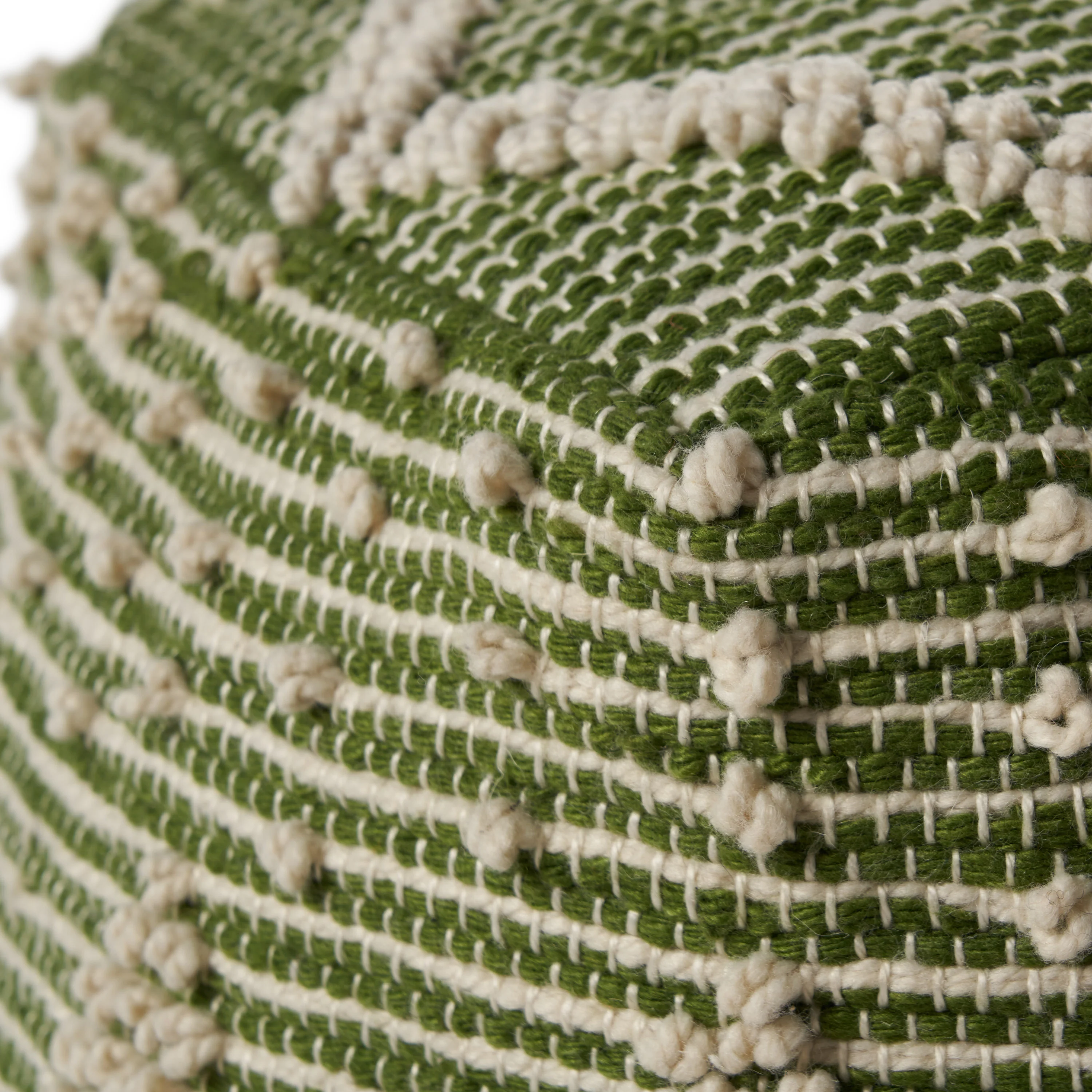 Dereka Contemporary Handcrafted Faux Yarn Pouf - furnishings
