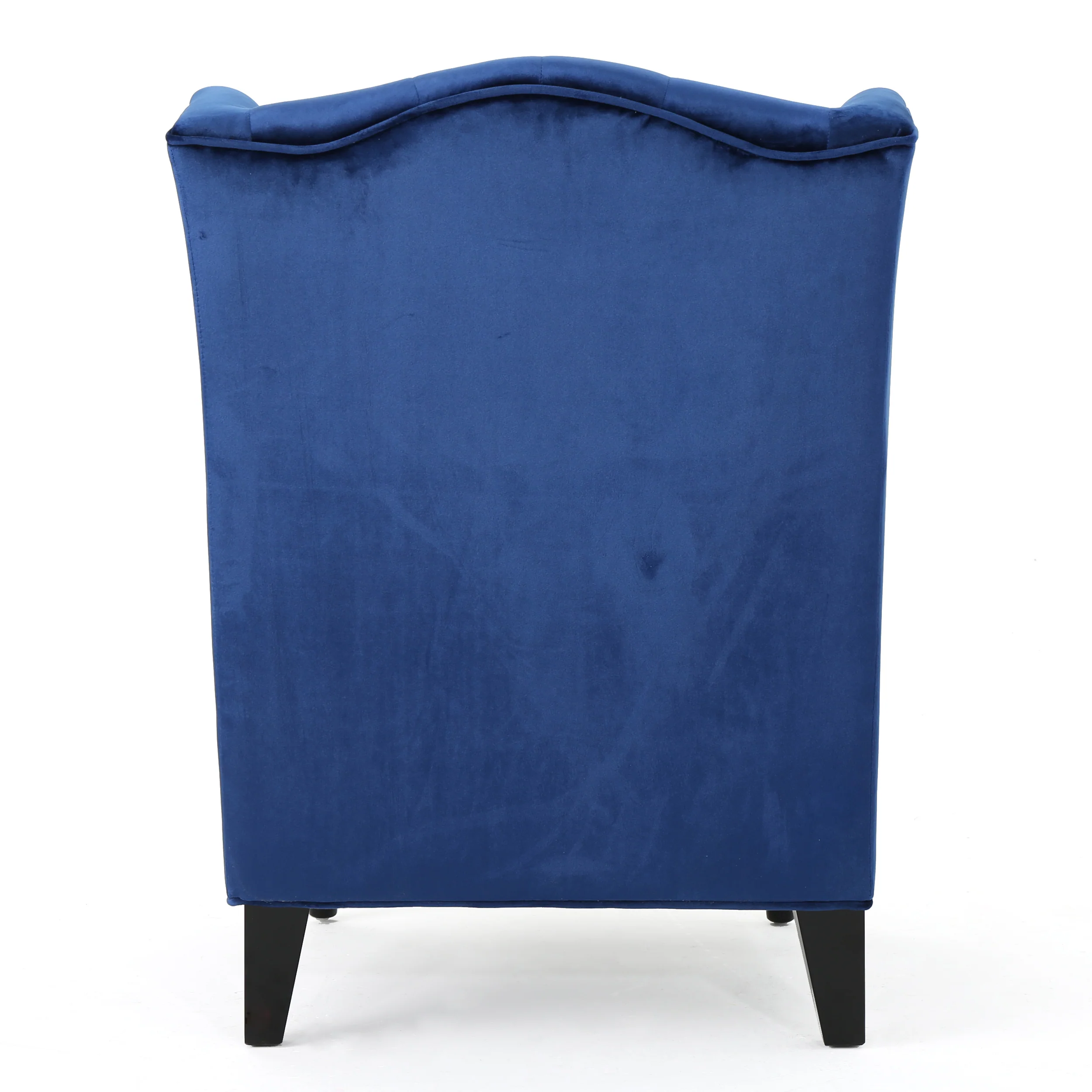 Talisa Winged High-Back Tufted New Velvet Club Chair - furnishings