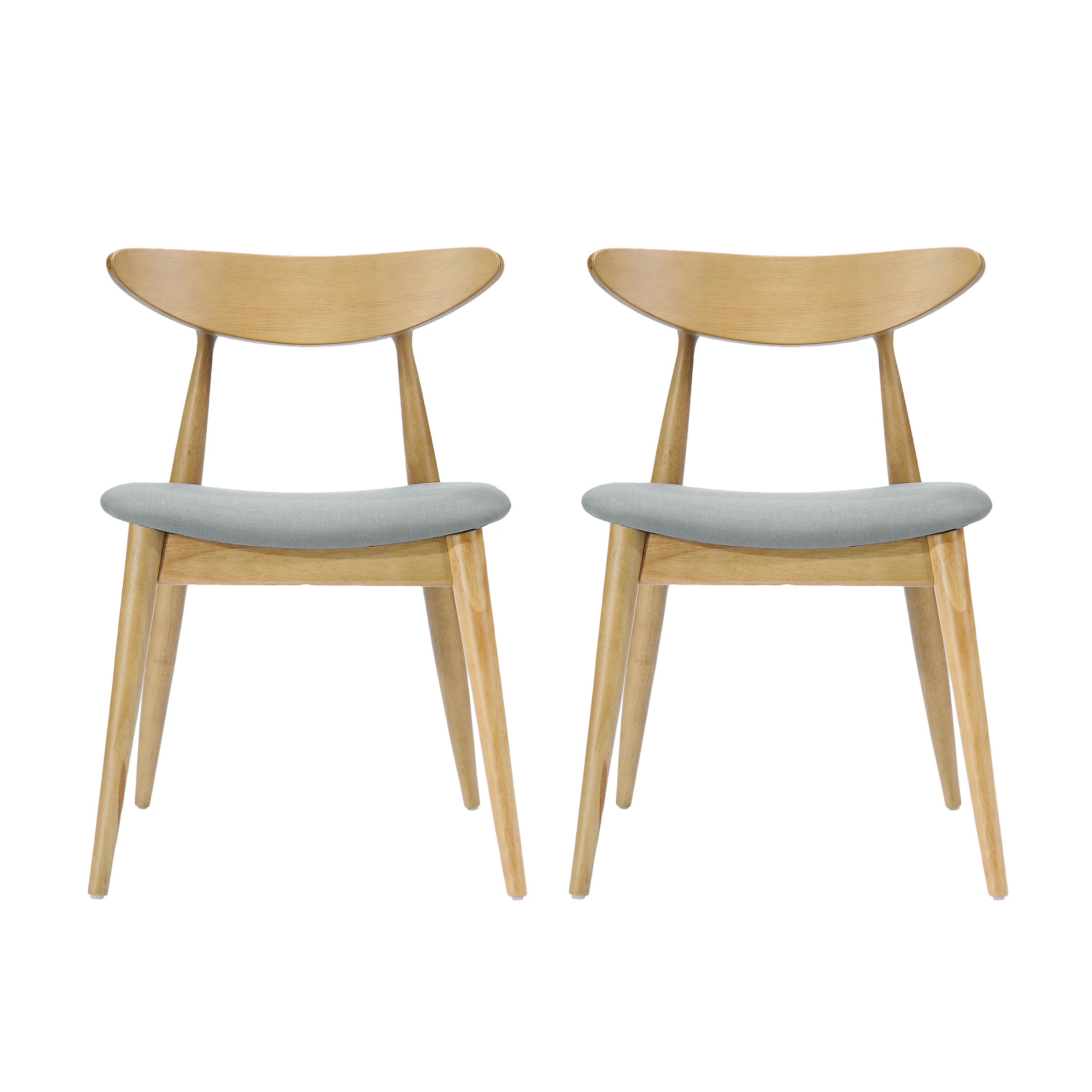 Issaic Mid-Century Modern Design Wood Dining Chairs (Set of 2) - furnishings