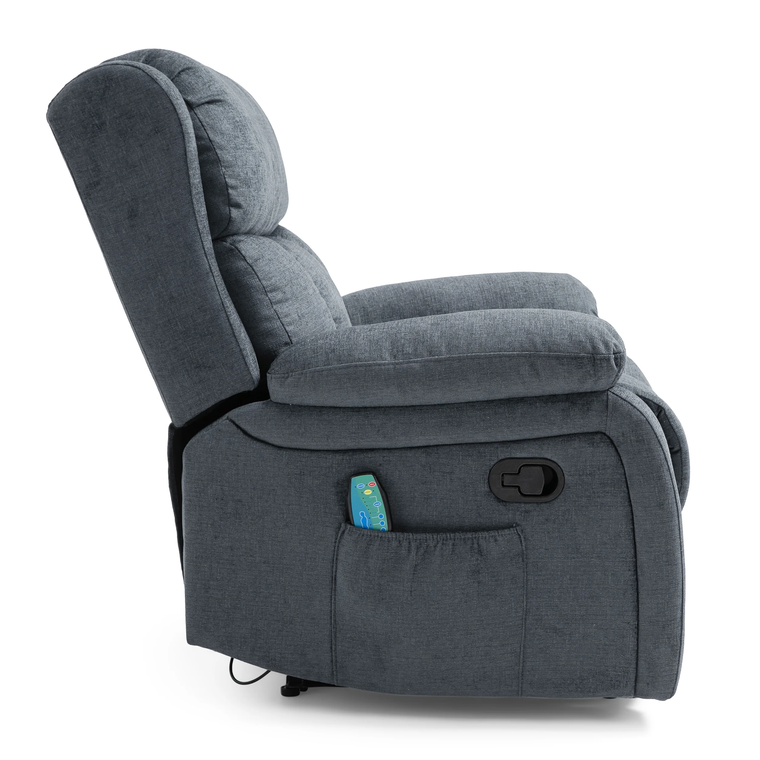 Lexie Contemporary Pillow Tufted Massage Recliner - furnishings