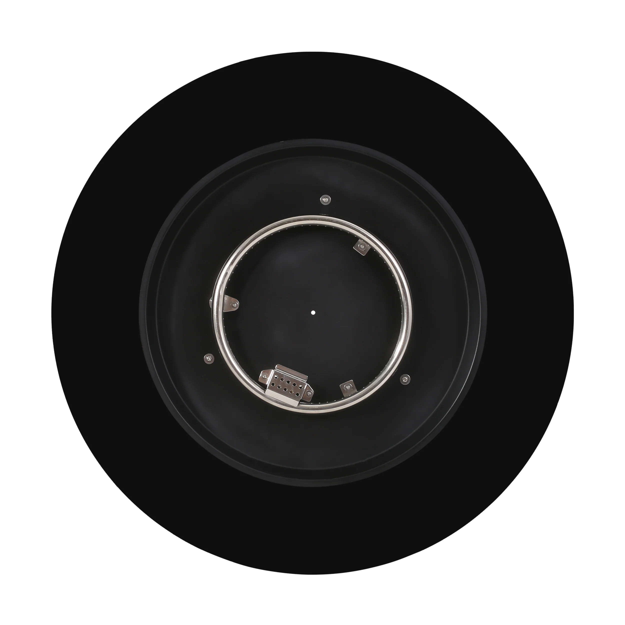 Laini Outdoor Modern 31-Inch Circular Fire Pit with Tank Holder - furnishings