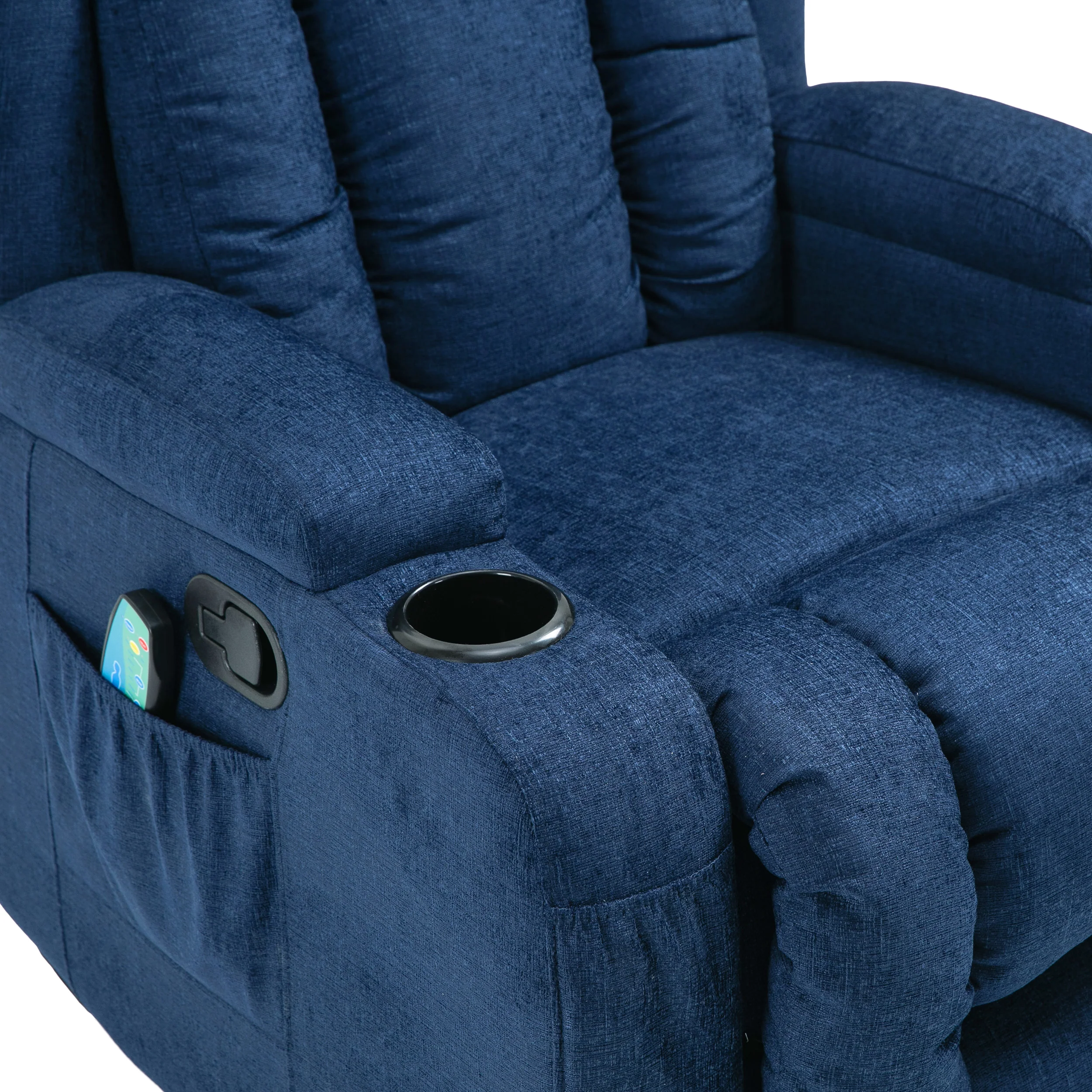 Ellerslie Contemporary Pillow Tufted Massage Recliner - furnishings