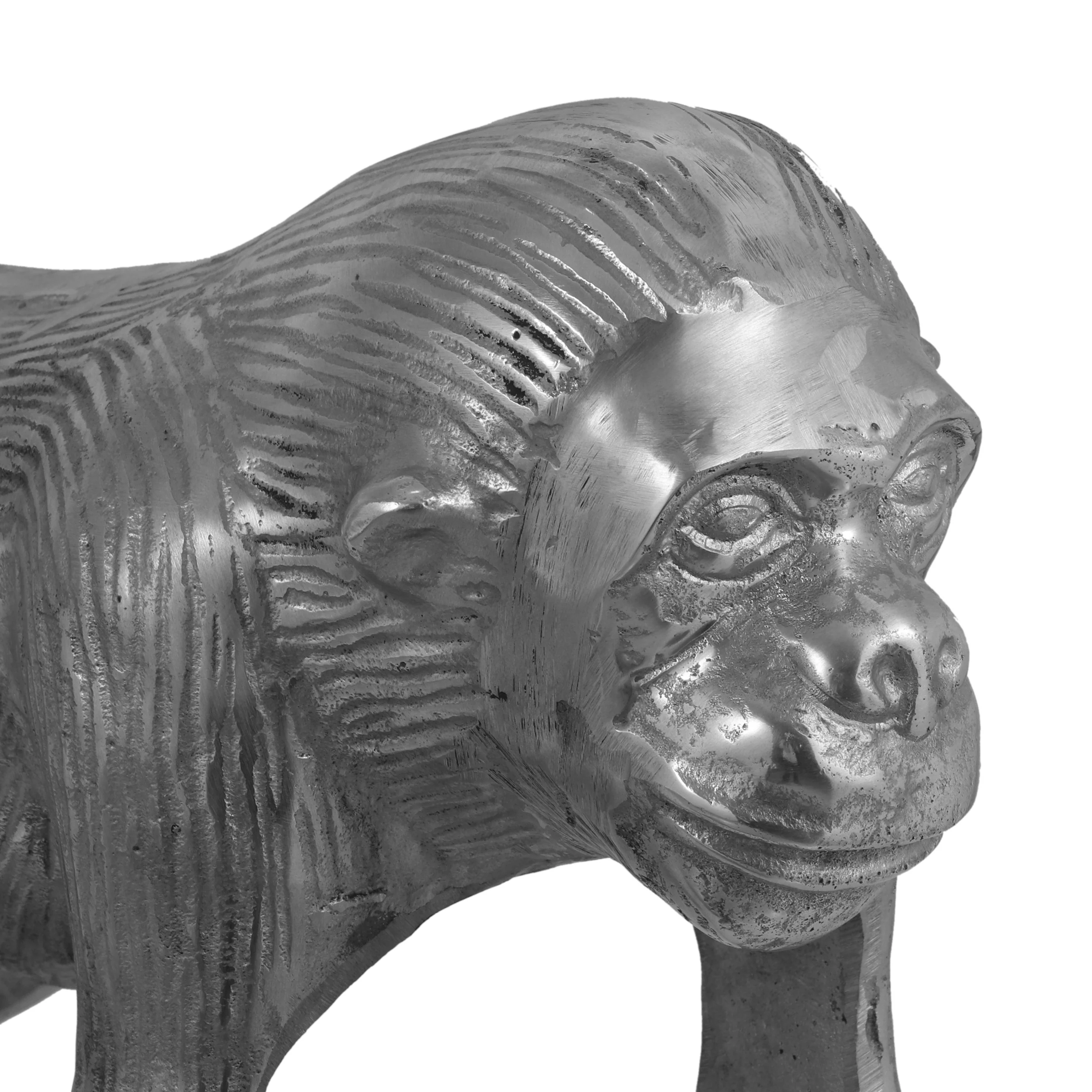 Porterdale Handcrafted Aluminum Decorative Ape Figurine - furnbro