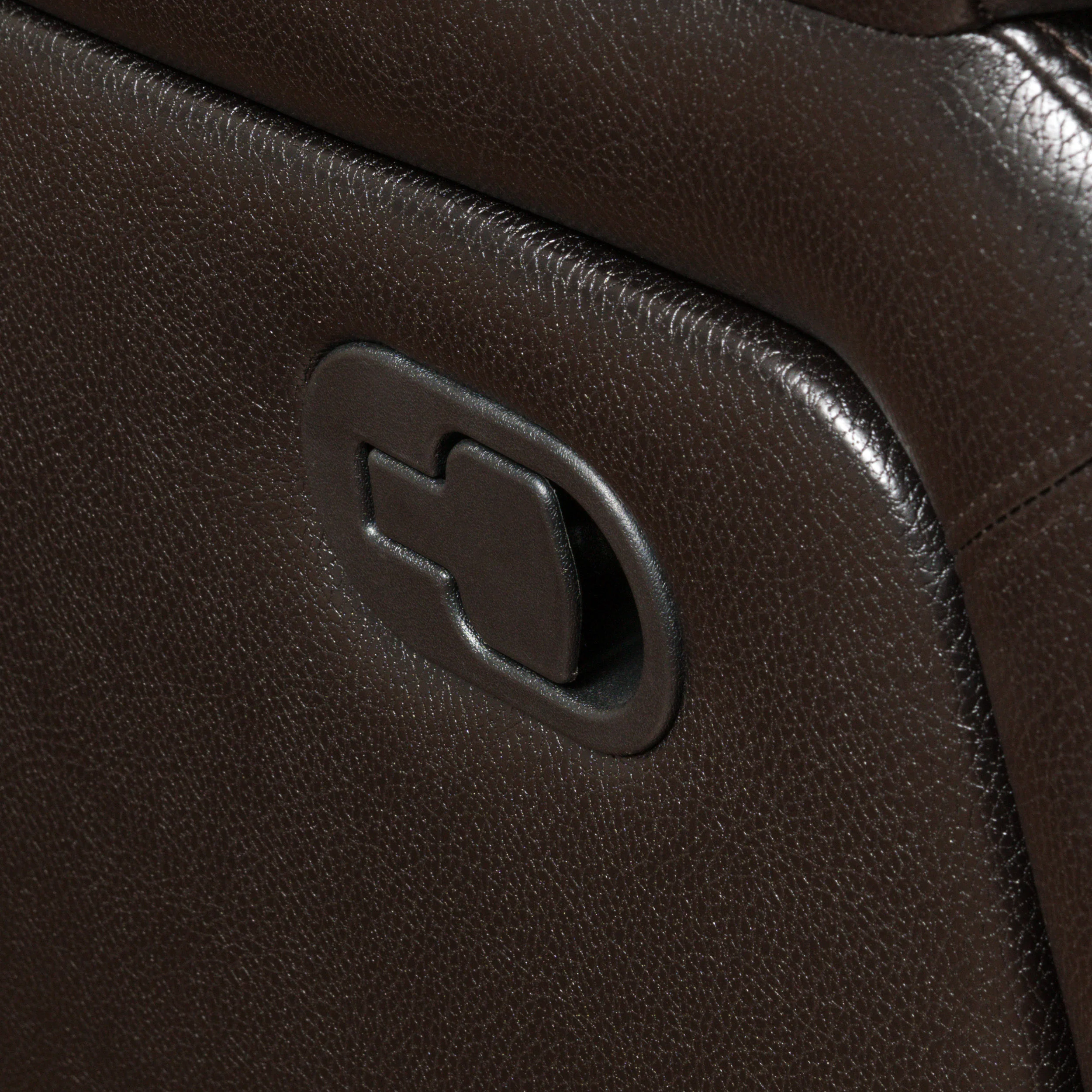 Hayvenhurst Black Leather Recliner/Glider Chair - furnishings