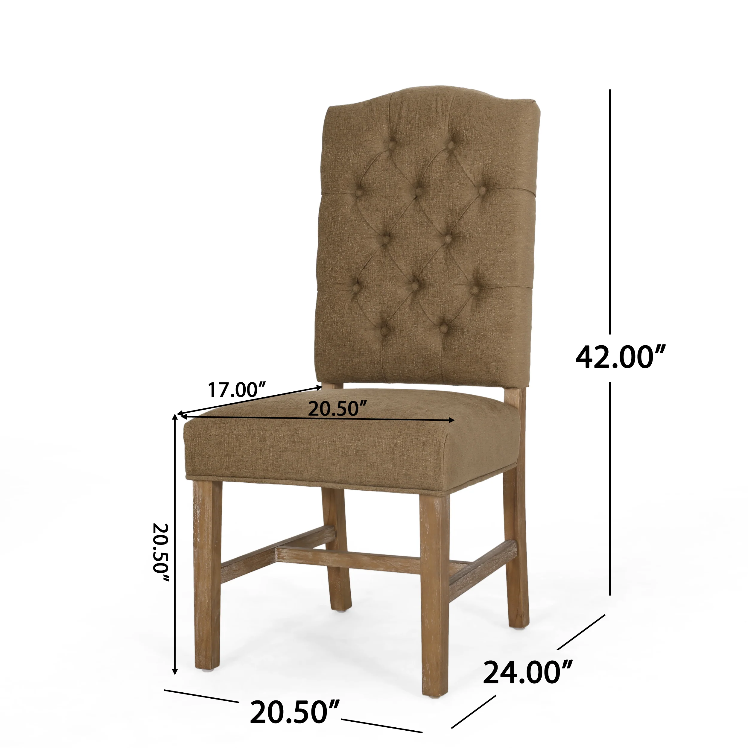 Loyning Contemporary Tufted Dining Chairs, Set of 2 - furnishings
