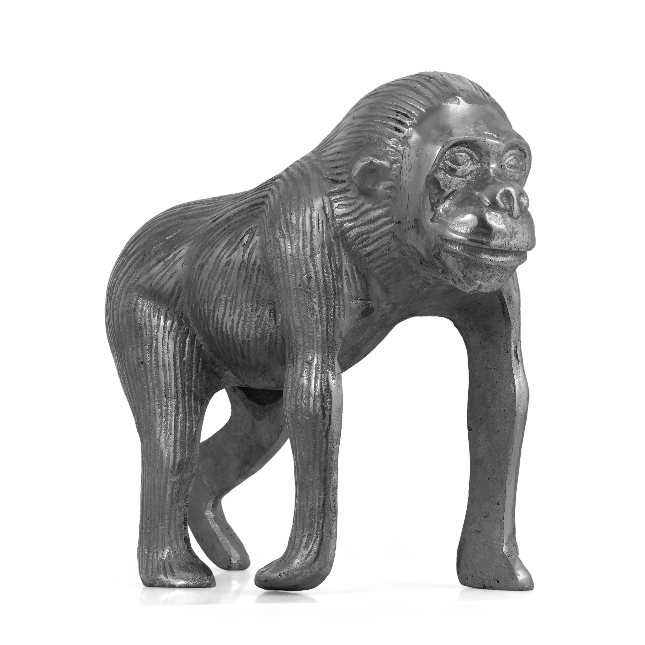 Porterdale Handcrafted Aluminum Decorative Ape Figurine - furnishings