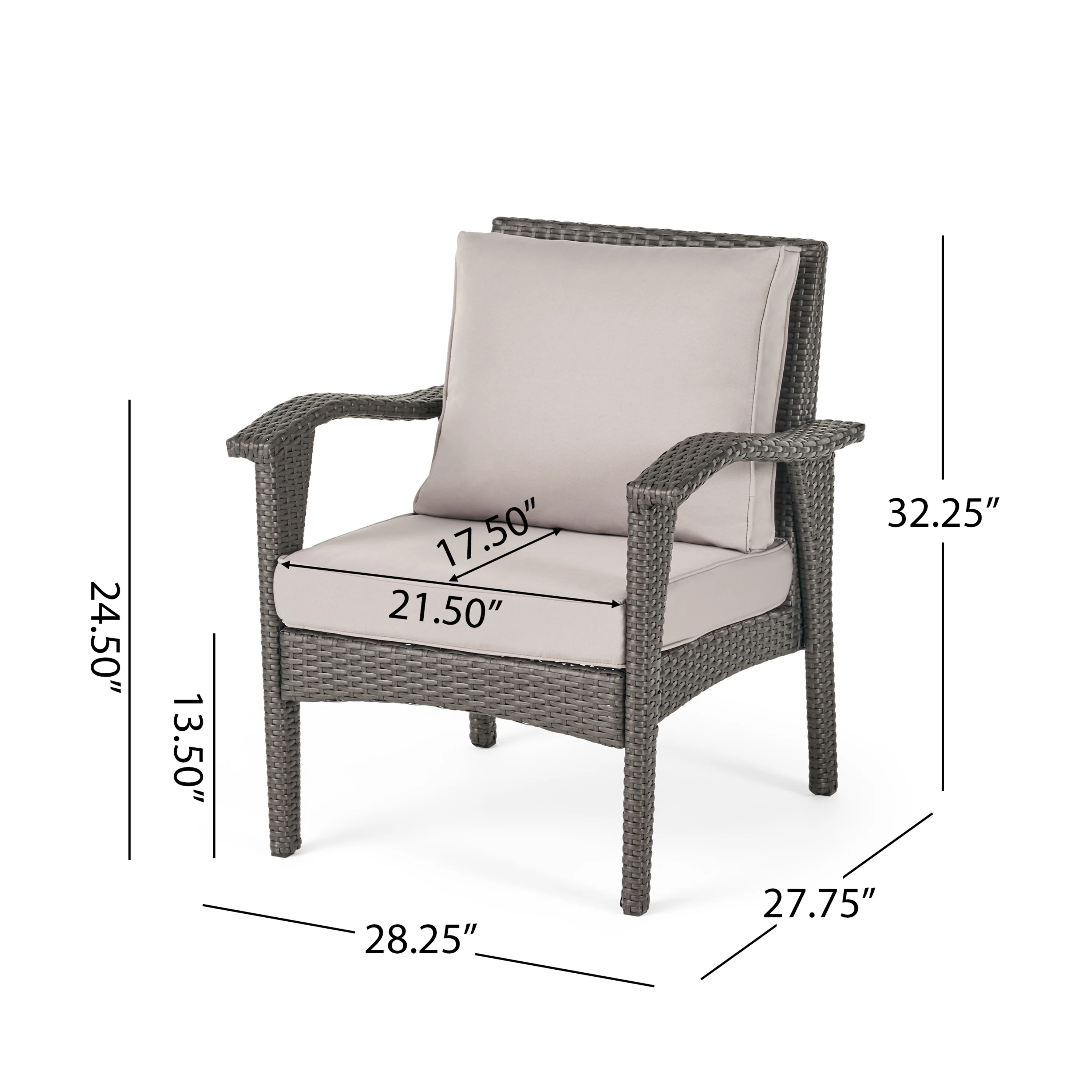 Voyage Outdoor 4 Seater Wicker Chat Set with Fire Pit - furnishings
