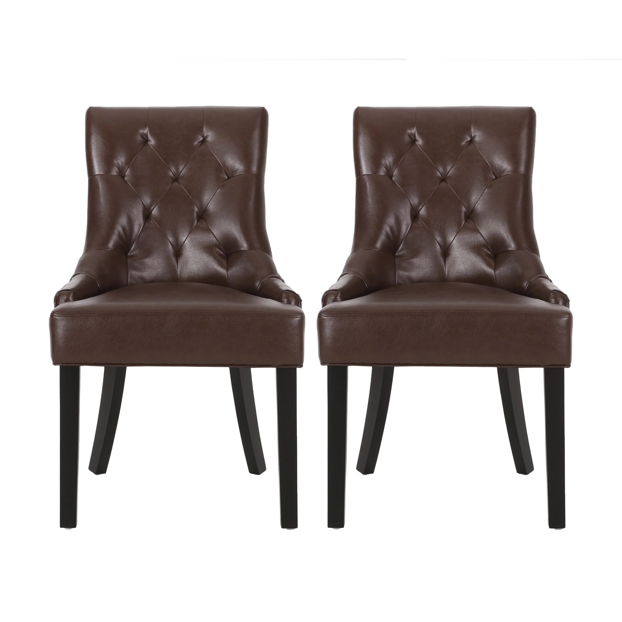 Maggie Contemporary Tufted Dining Chairs, Set of 2 - furnishings