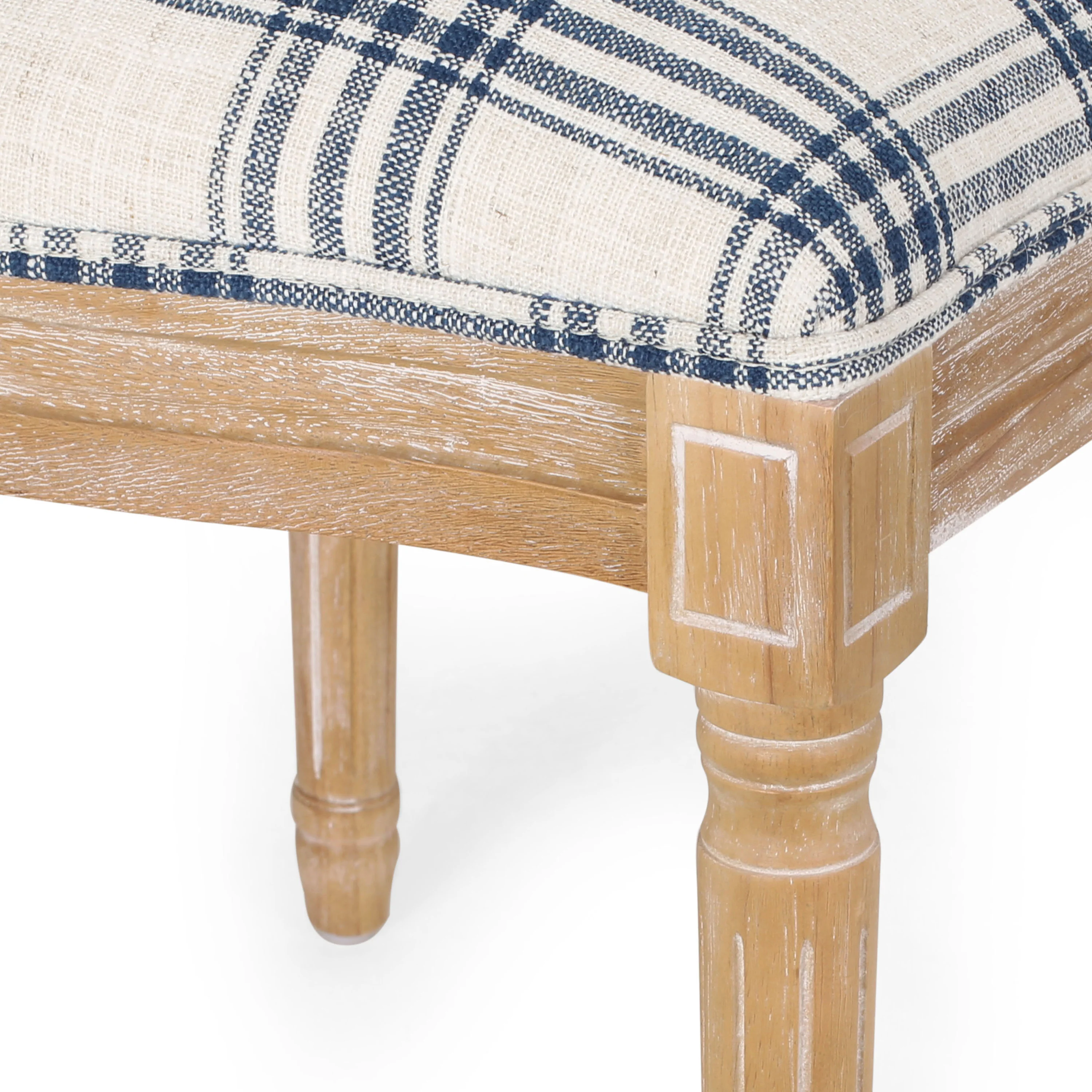 Lariya French Country Fabric Dining Chairs - furnishings