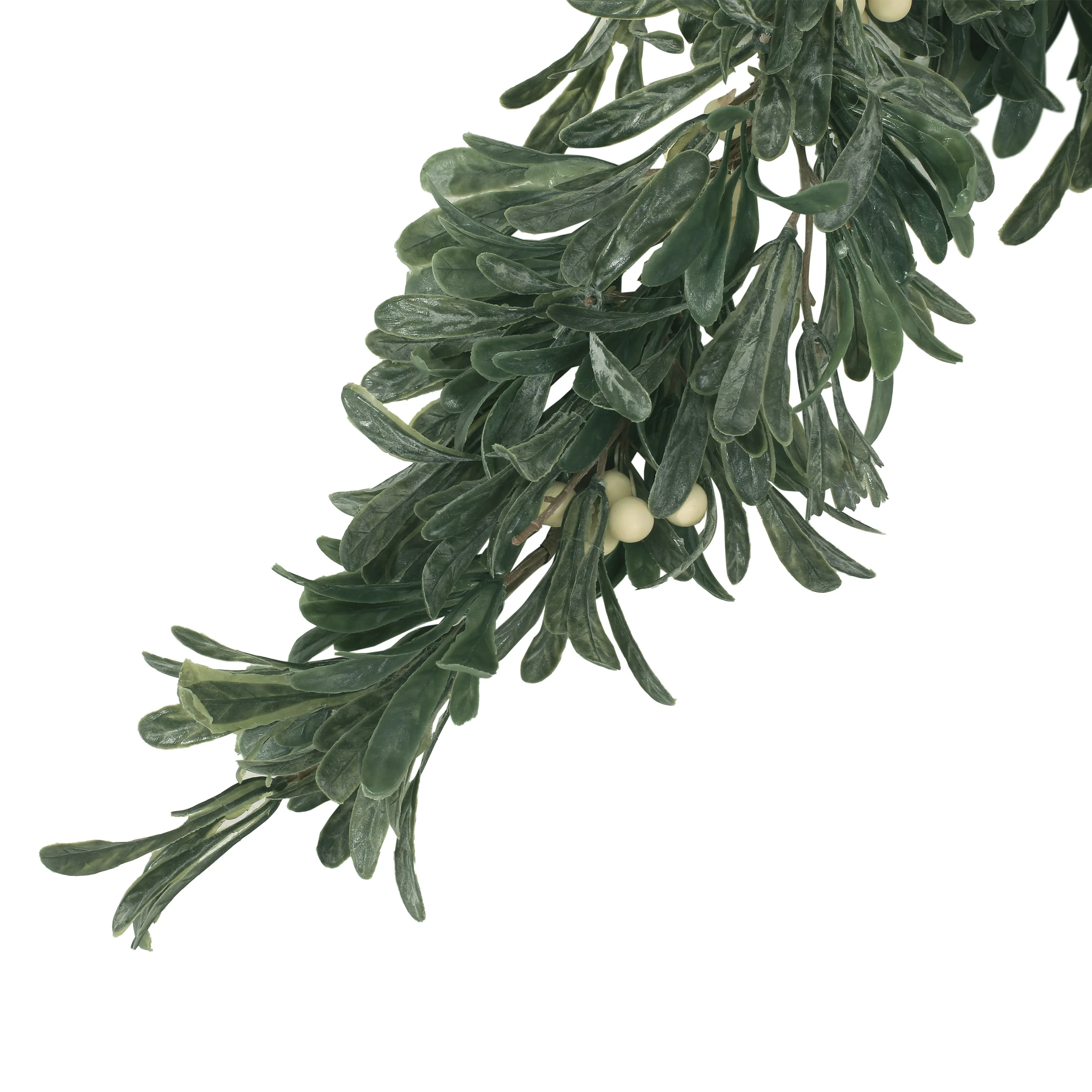 Mina 4.5-foot Snowberry Artificial Garland, Green and White - furnishings