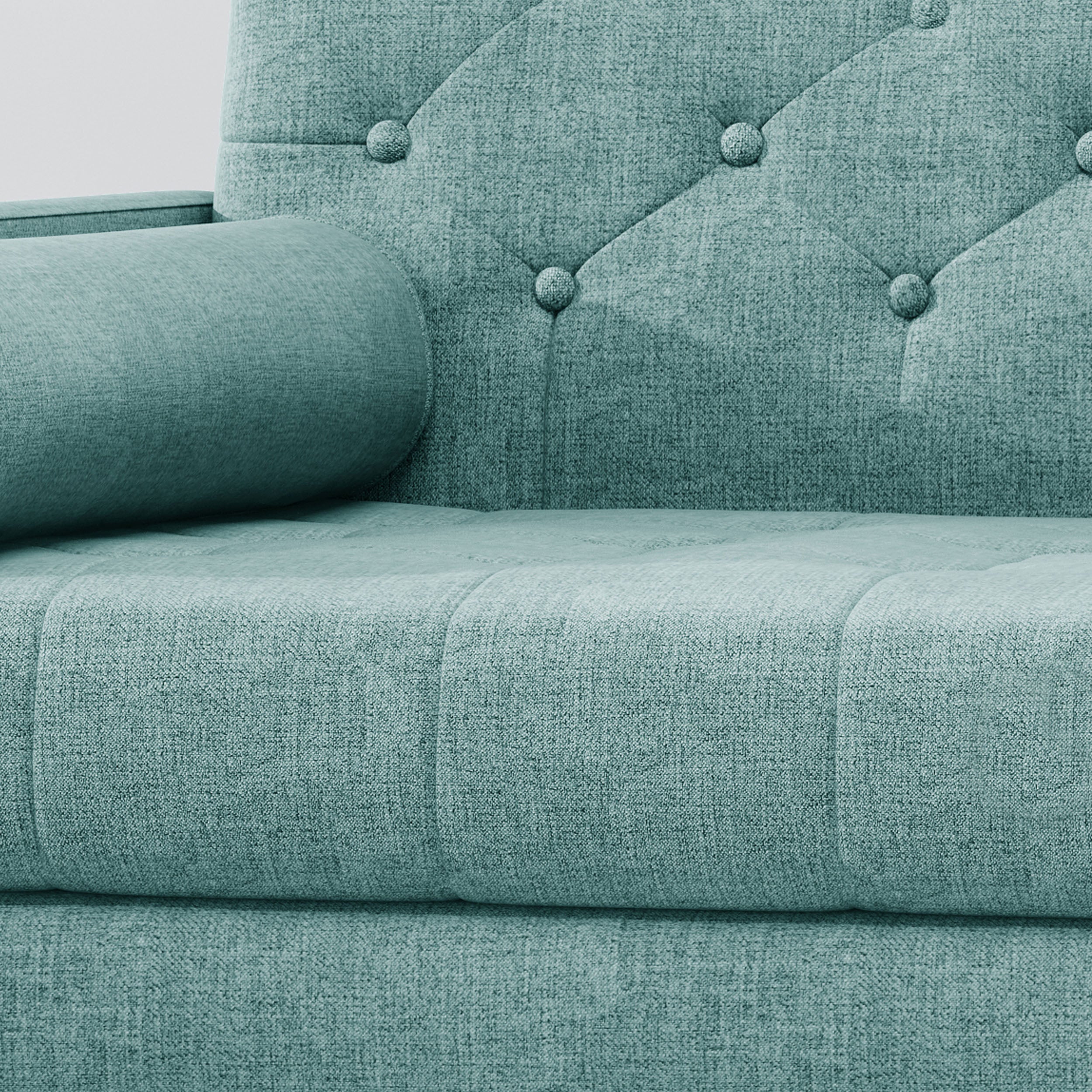 Nour Mid Century Modern Armchair And A Half - furnishings