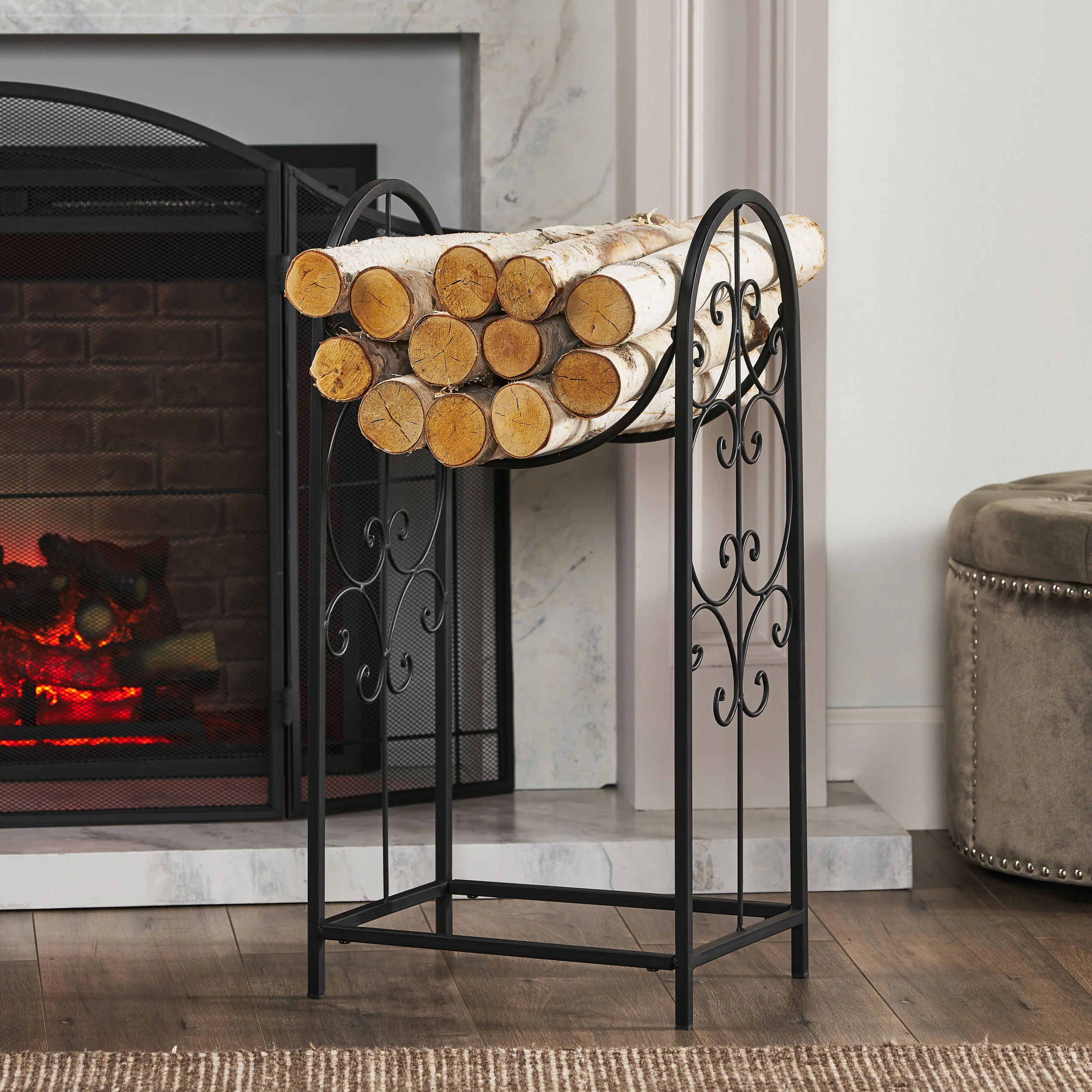 Imani Traditional Log Rack - furnishings