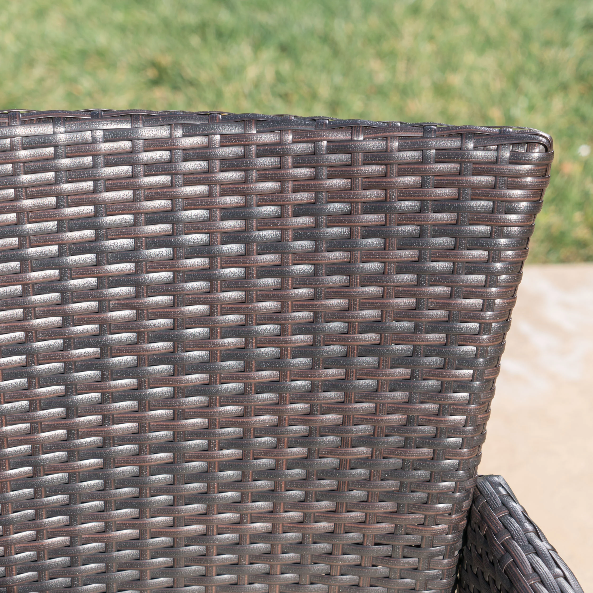 Taft 6 Persons Wood & Wicker Outdoor Dining Set - furnishings