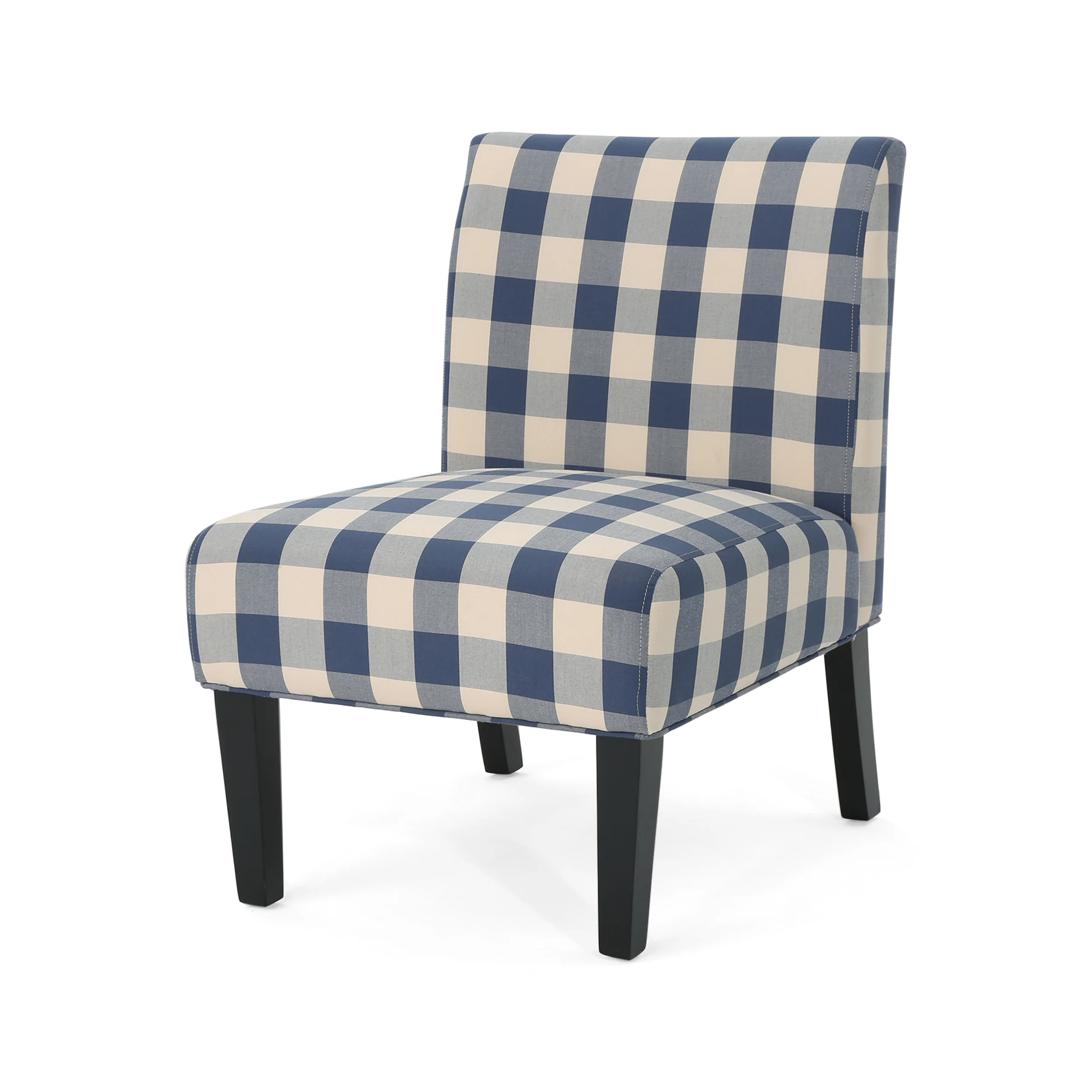 Kendal Contemporary Fabric Slipper Accent Chair - furnishings