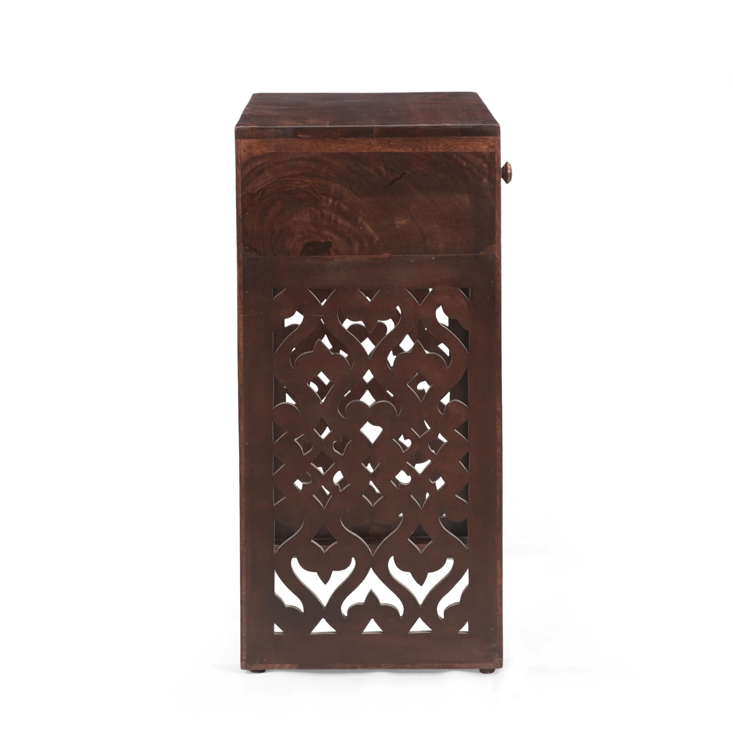 Jasia Traditional Mango Wood Bedside Table - furnishings