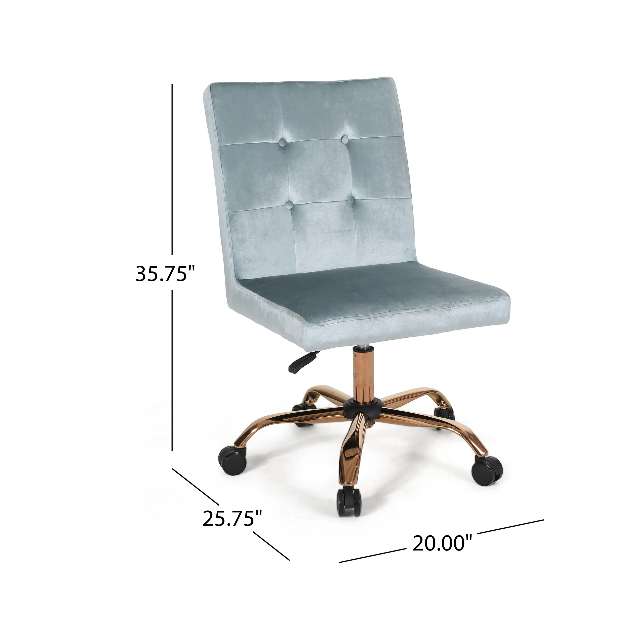 Theodore Glam Tufted Home Office Chair with Swivel Base - furnishings