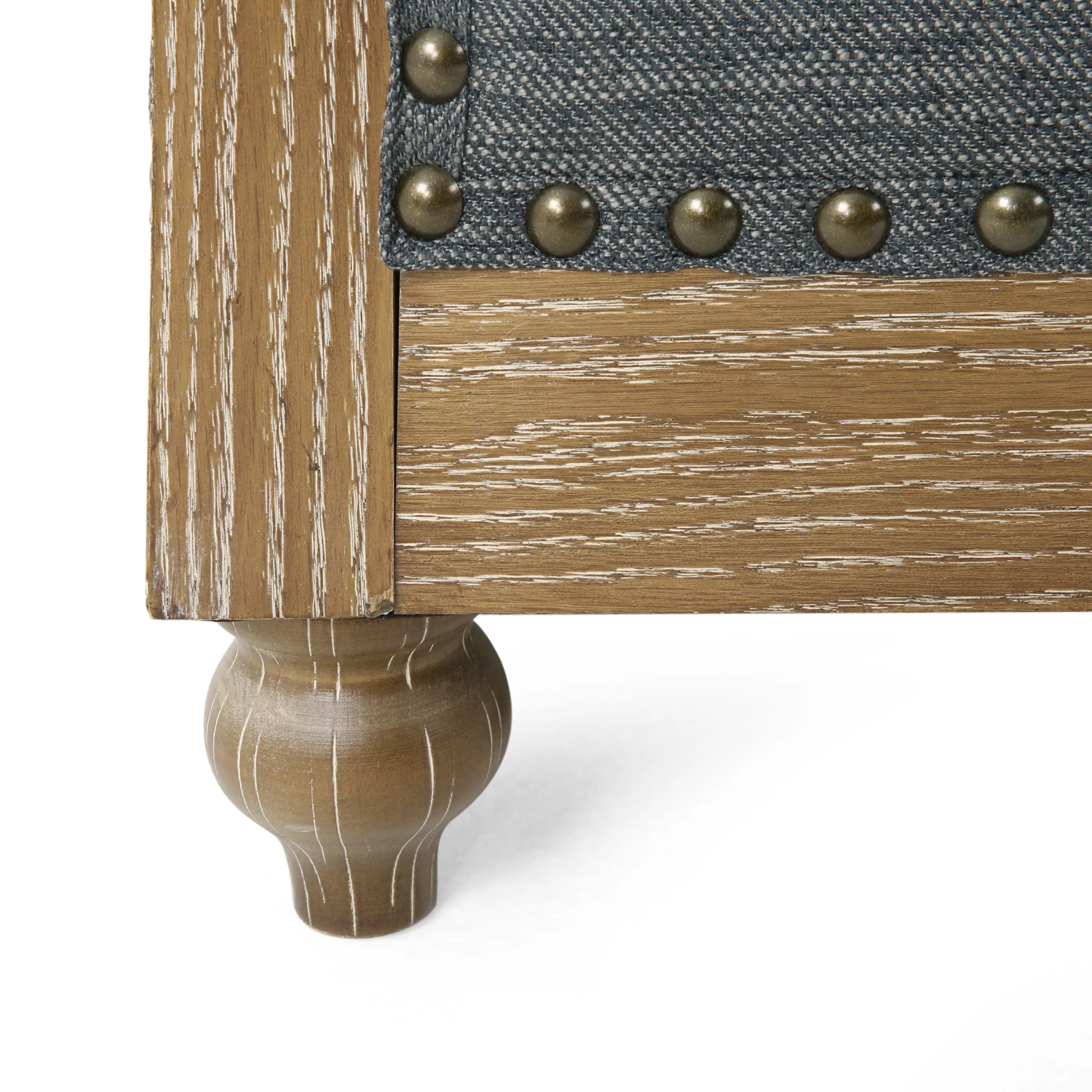 Alejandro Chesterfield Tufted Fabric Club Chairs with Nailhead Trim, Set of 2 - furnishings