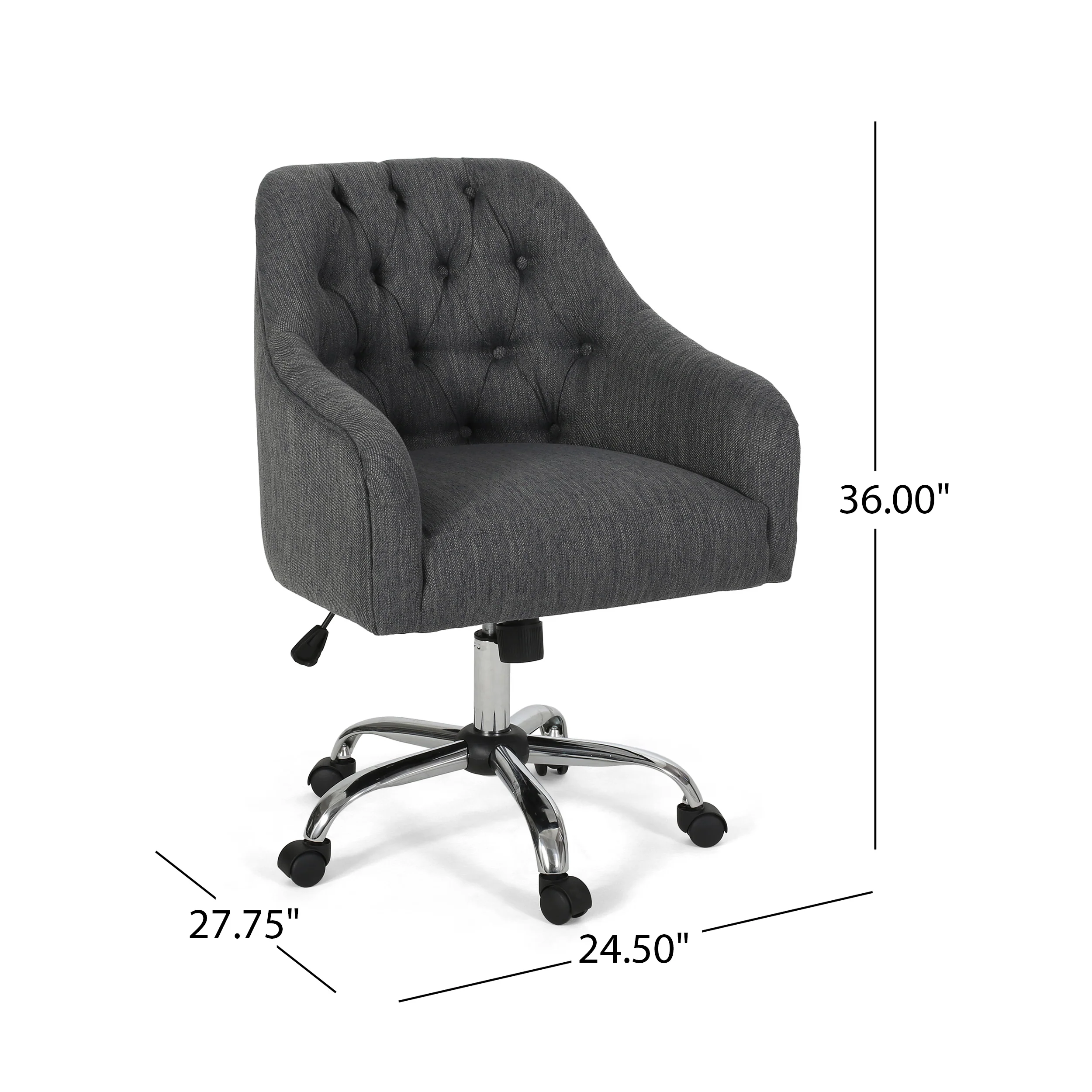 Uriel Tufted Home Office Chair with Swivel Base - furnishings