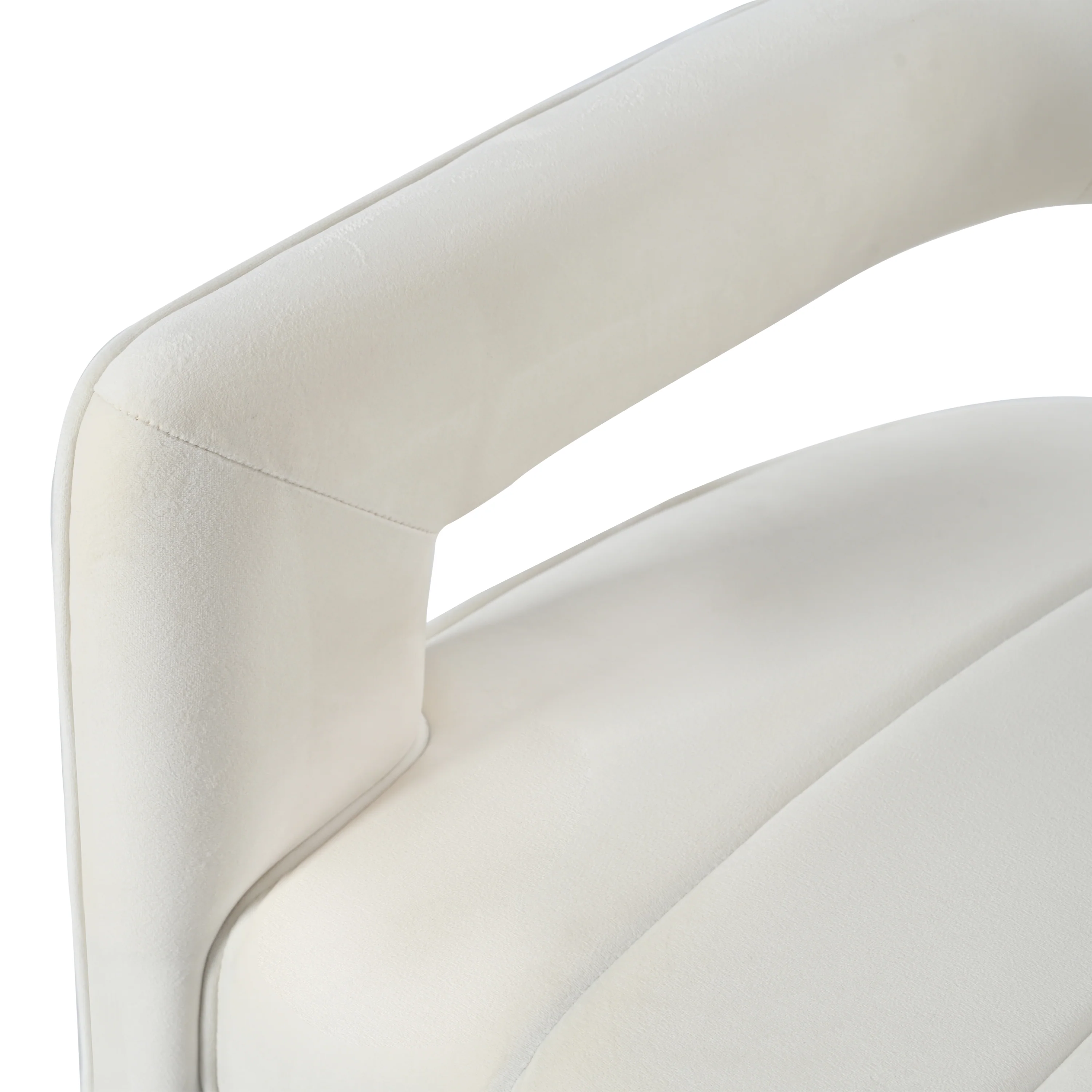 Brazal Modern Velvet Accent Club Chair - furnishings
