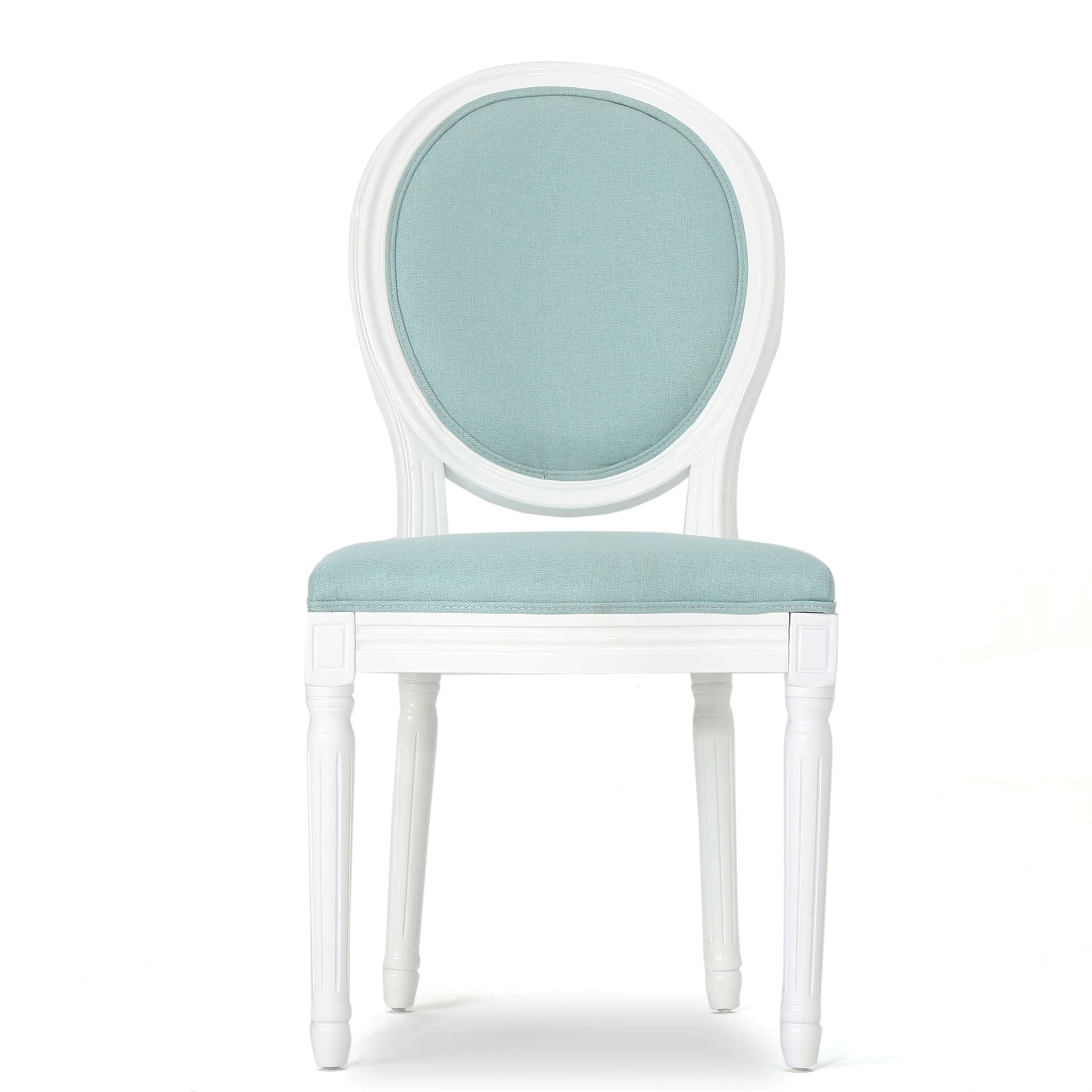 Adelise Traditional Light Blue Upholstered Fabric Dining Chairs (Set of 2) - furnishings