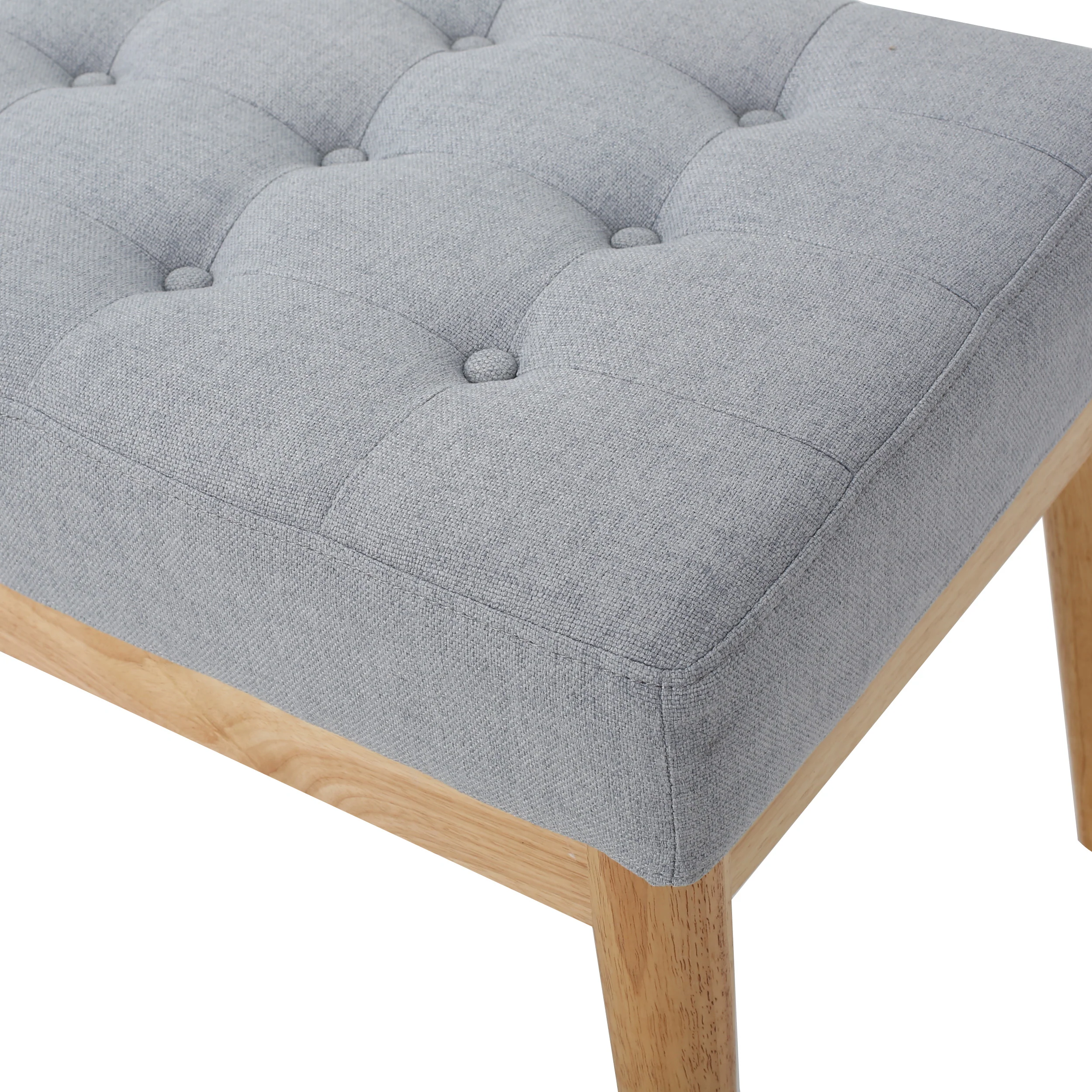 Anglo Modern Mid-Century Fabric Bench - furnishings