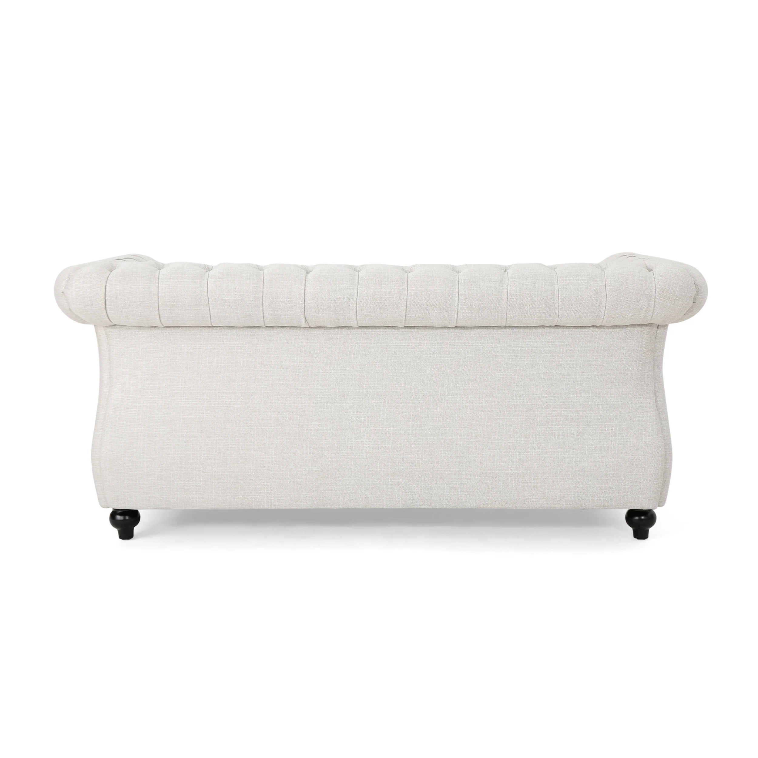 Kyle Traditional Chesterfield Fabric Loveseat Sofa - furnishings