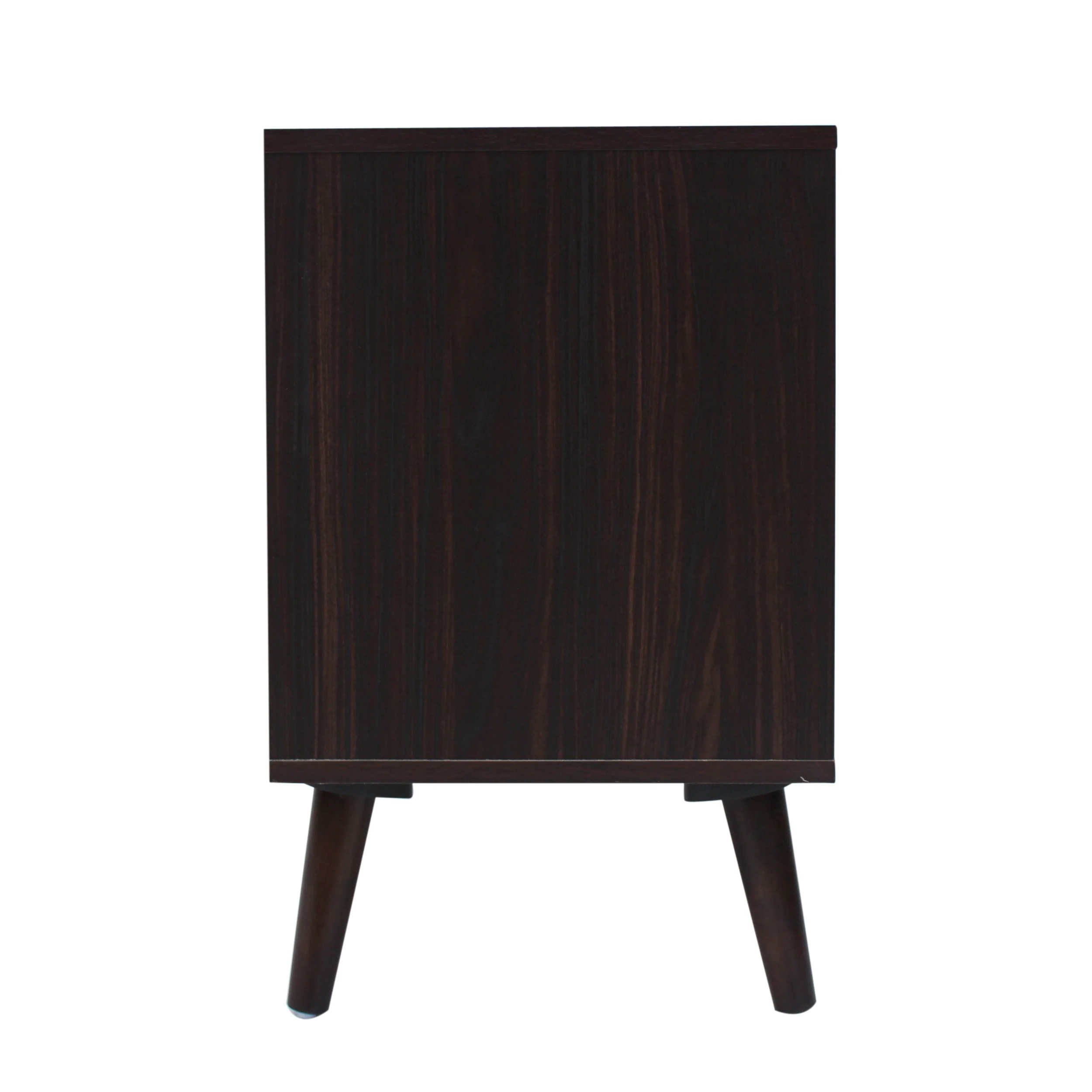 Owensmouth Mid Century Modern 2 Cabinets & Shelves TV Stand - furnishings