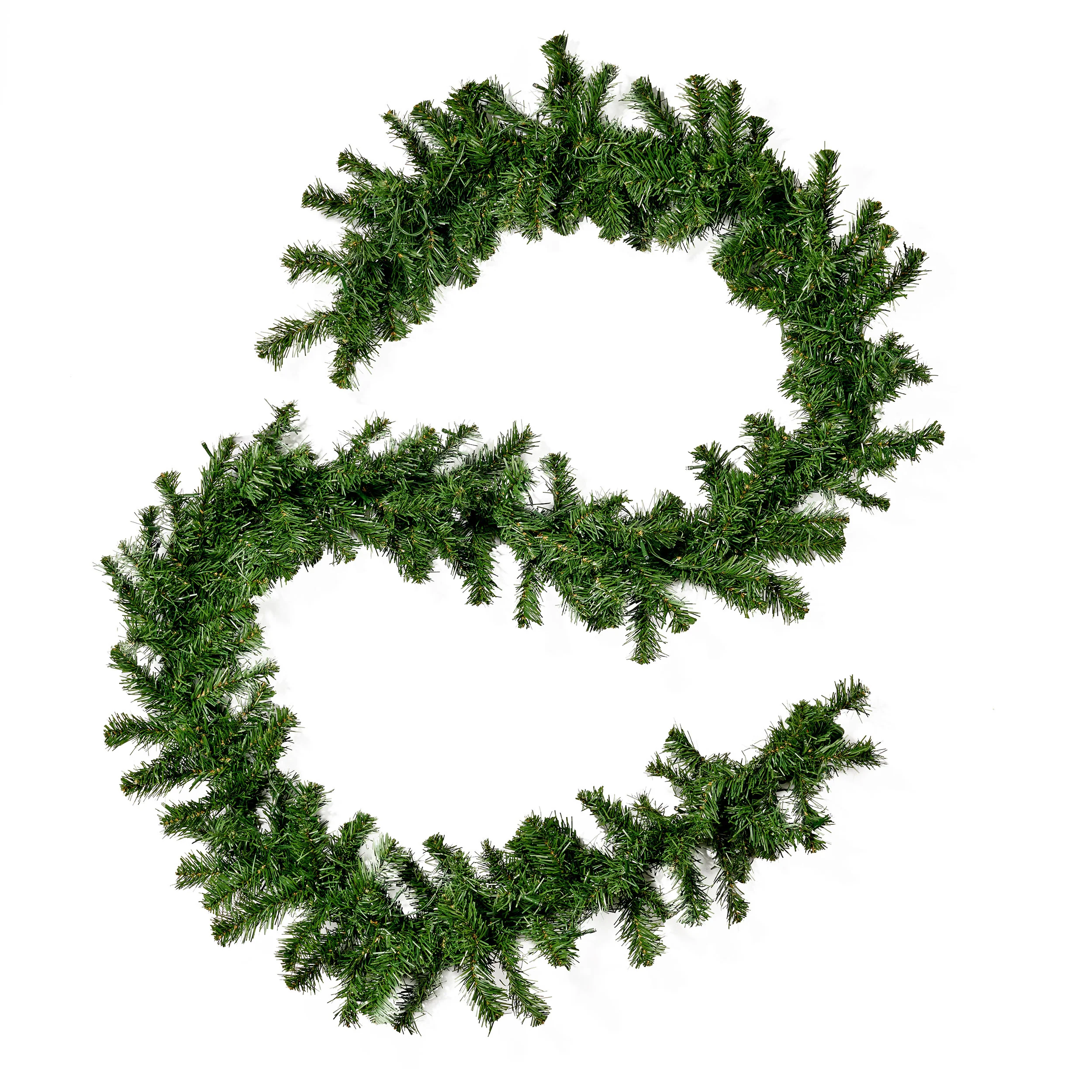 9-foot Noble Fir Pre-lit Warm White LED Artificial Christmas Garland - furnishings